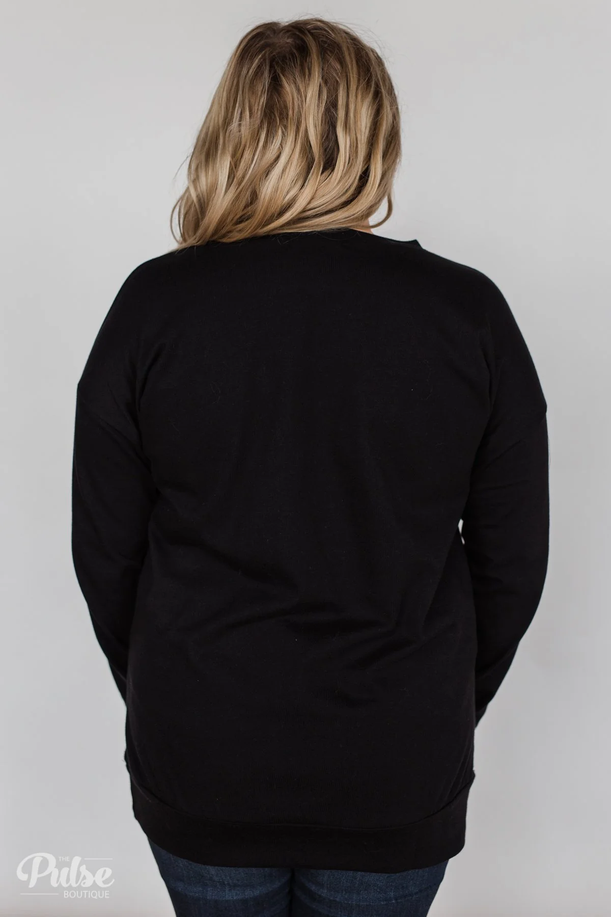 Color Pop Sweatshirt- Solid Black - Image 13