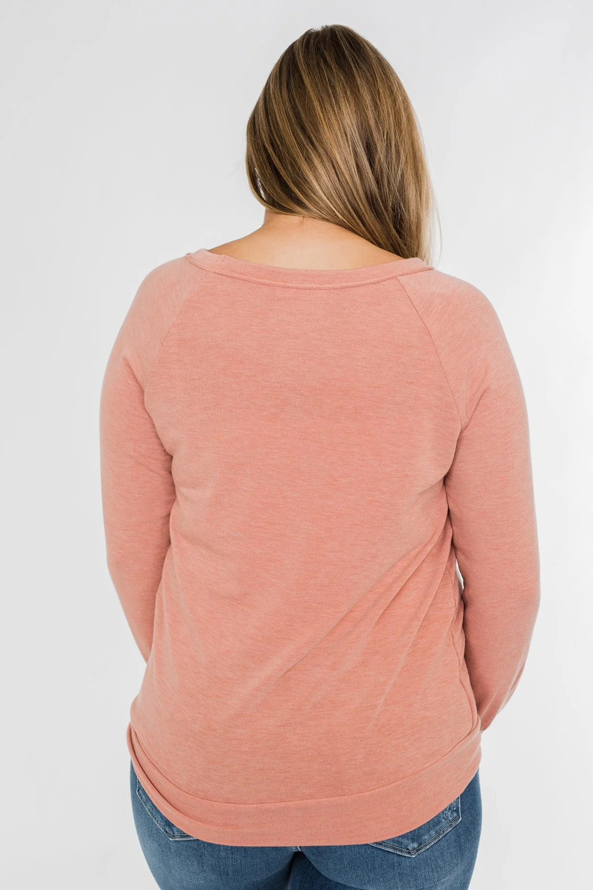 Come Along With Me Pullover Top- Peach - Image 10