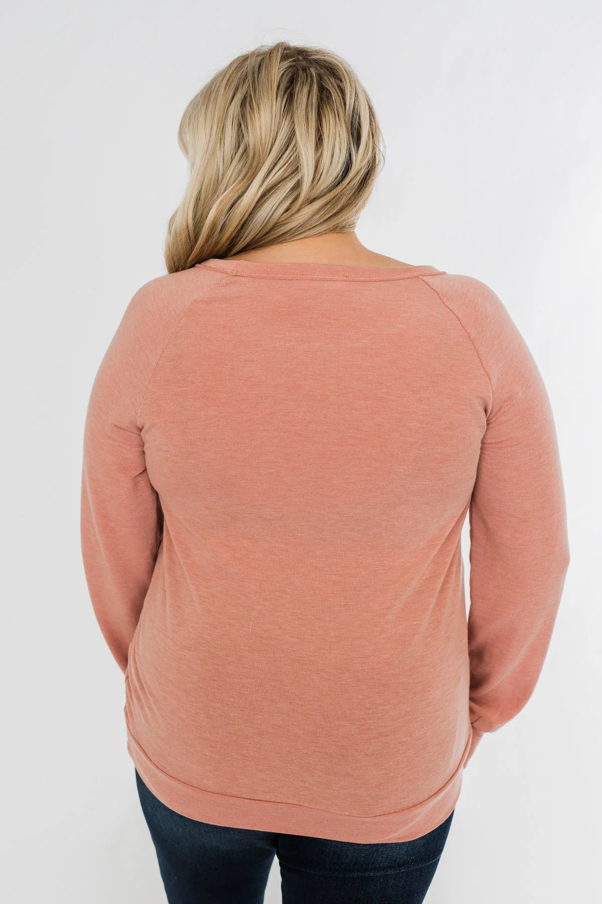 Come Along With Me Pullover Top- Peach - Image 11