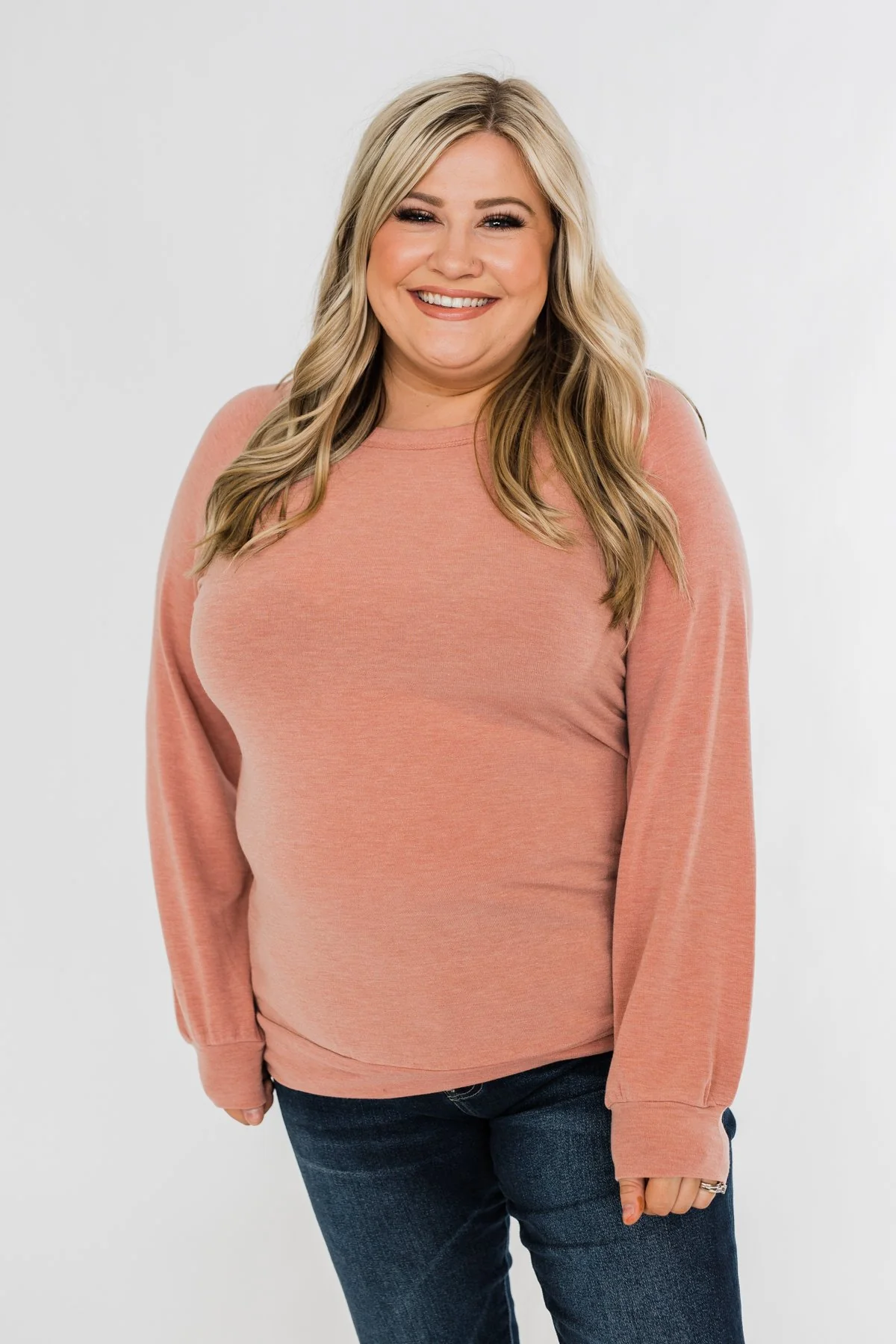 Come Along With Me Pullover Top- Peach - Image 7