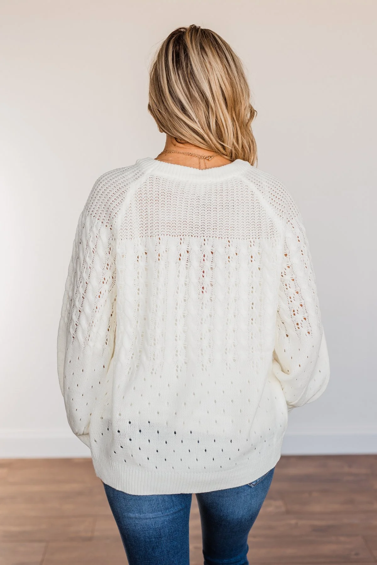 Come As You Are Sweater- Ivory - Image 10