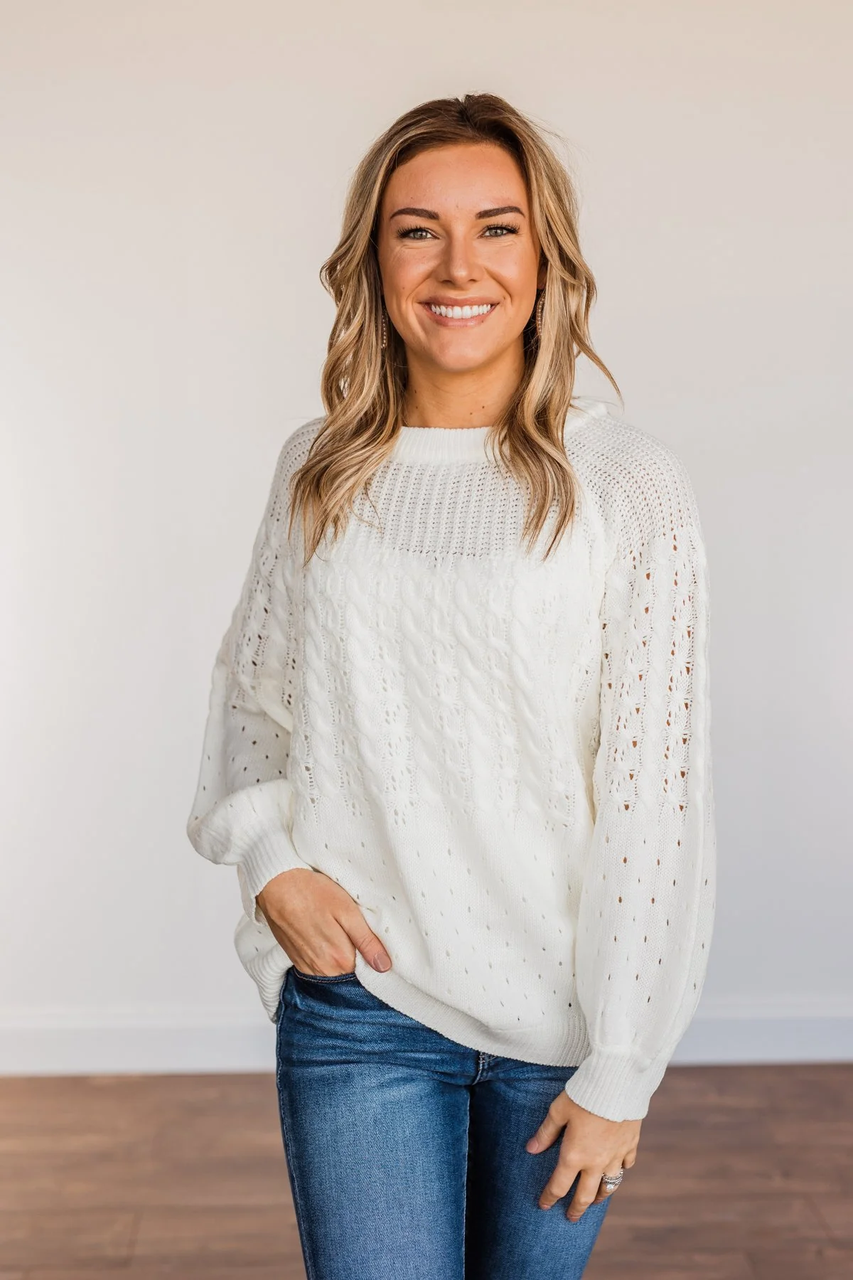 Come As You Are Sweater- Ivory - Image 2