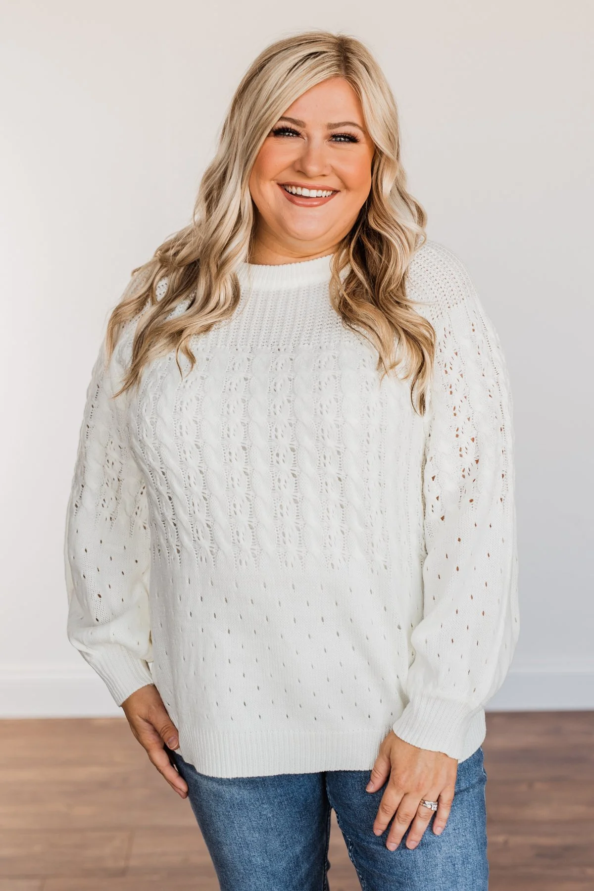 Come As You Are Sweater- Ivory - Image 3