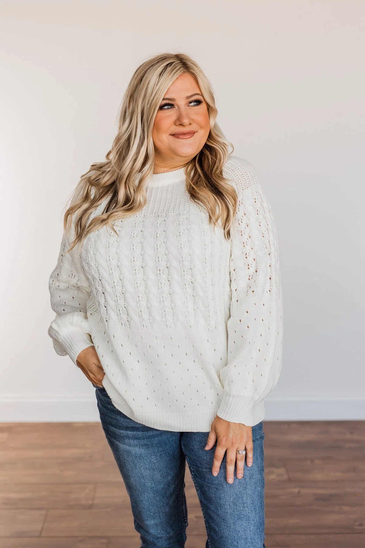 Come As You Are Sweater- Ivory - Image 5