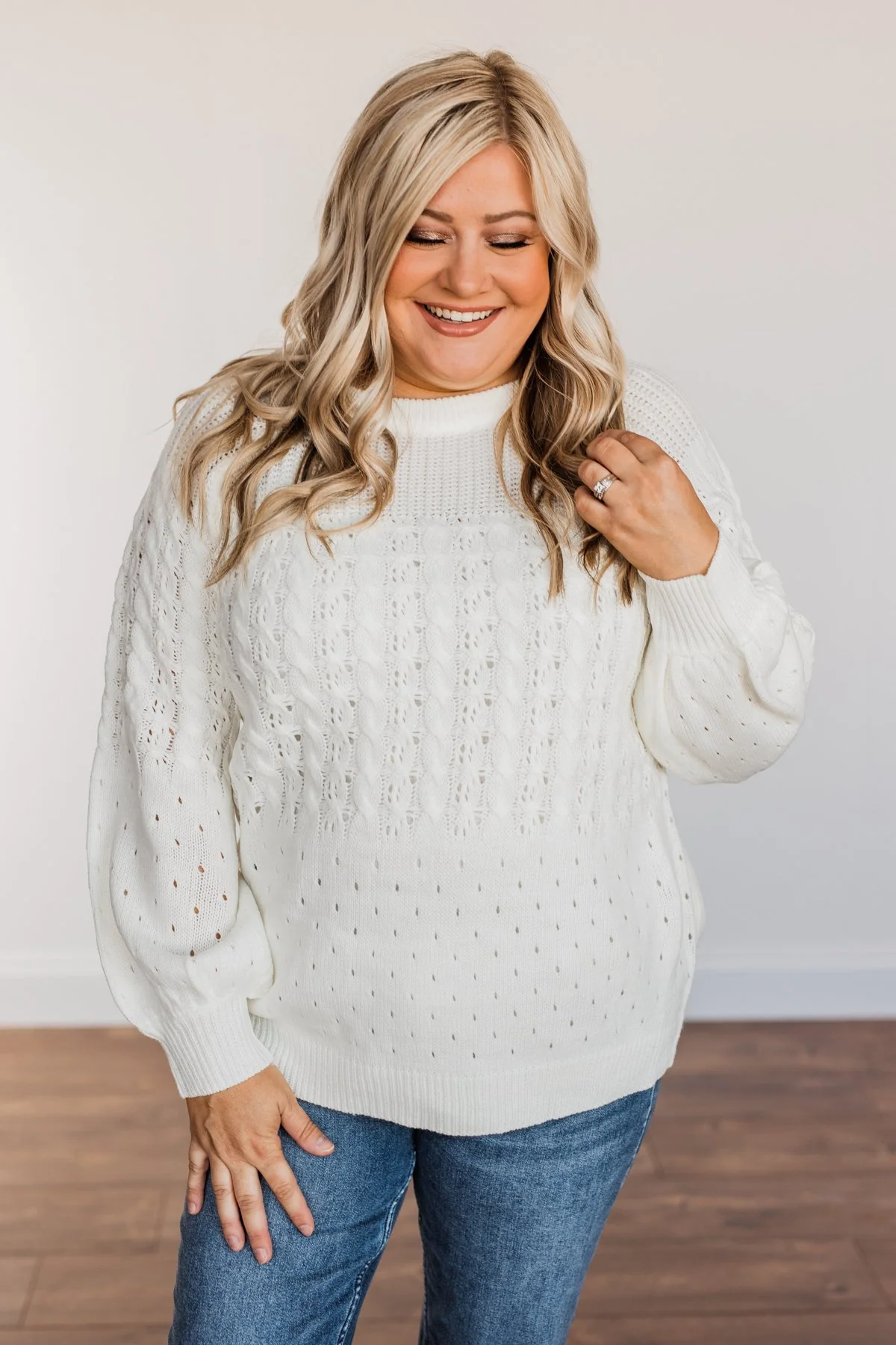 Come As You Are Sweater- Ivory - Image 6