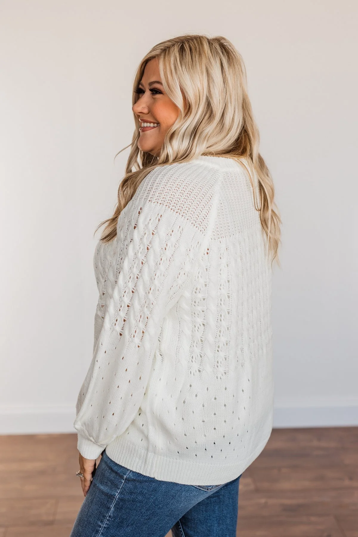 Come As You Are Sweater- Ivory - Image 8