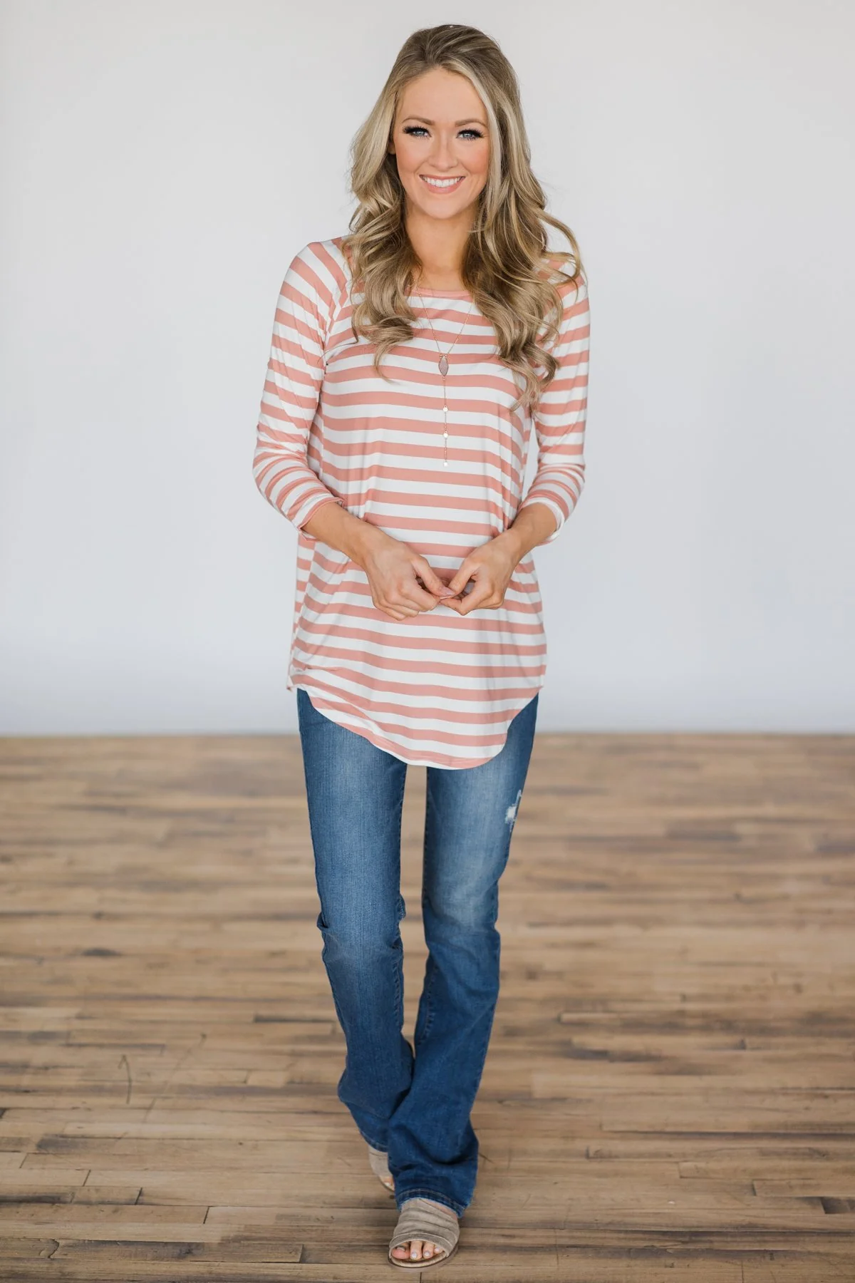 Comes Naturally Striped Top - Image 3