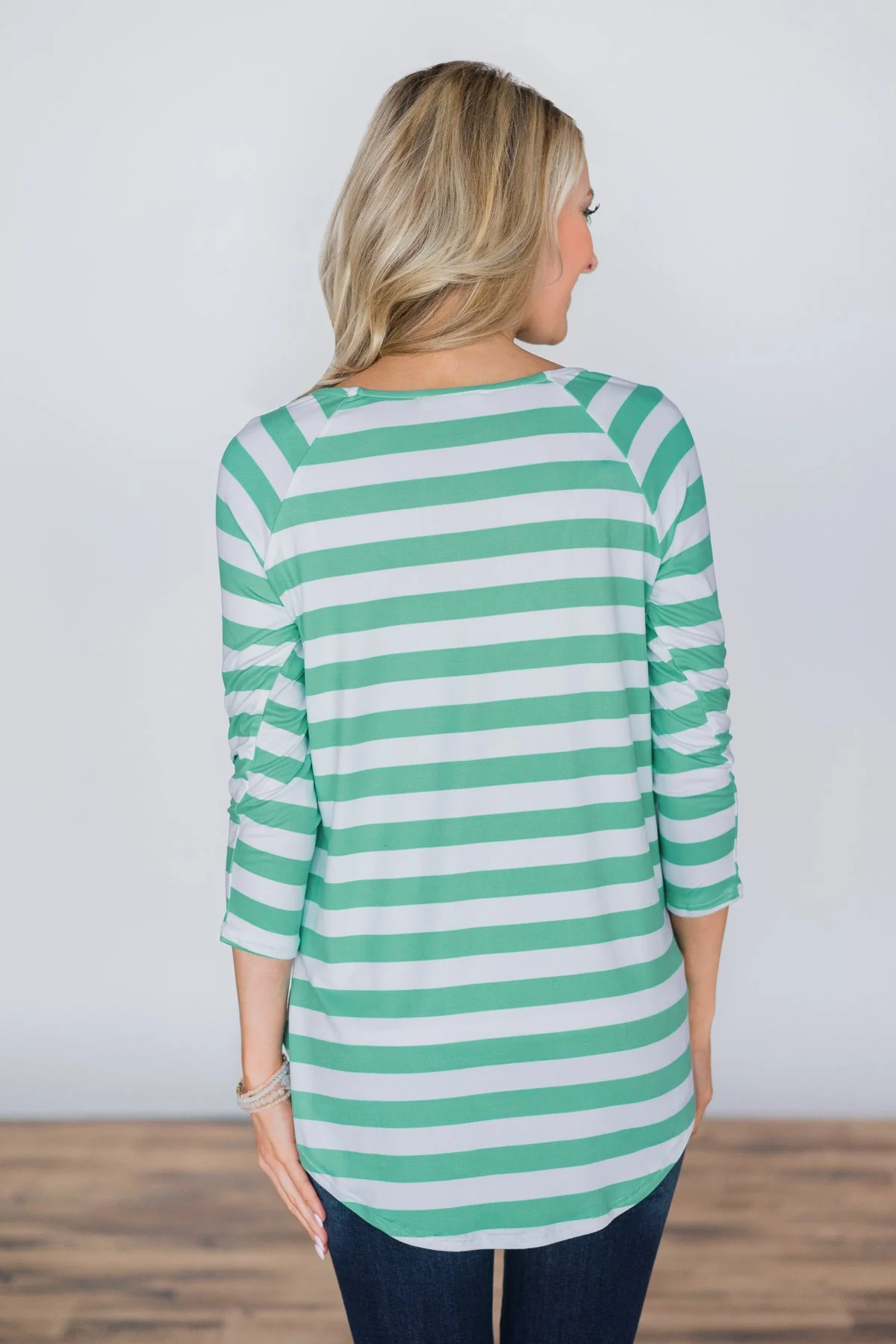 Comes Naturally Striped Top ~ Mint - Image 5
