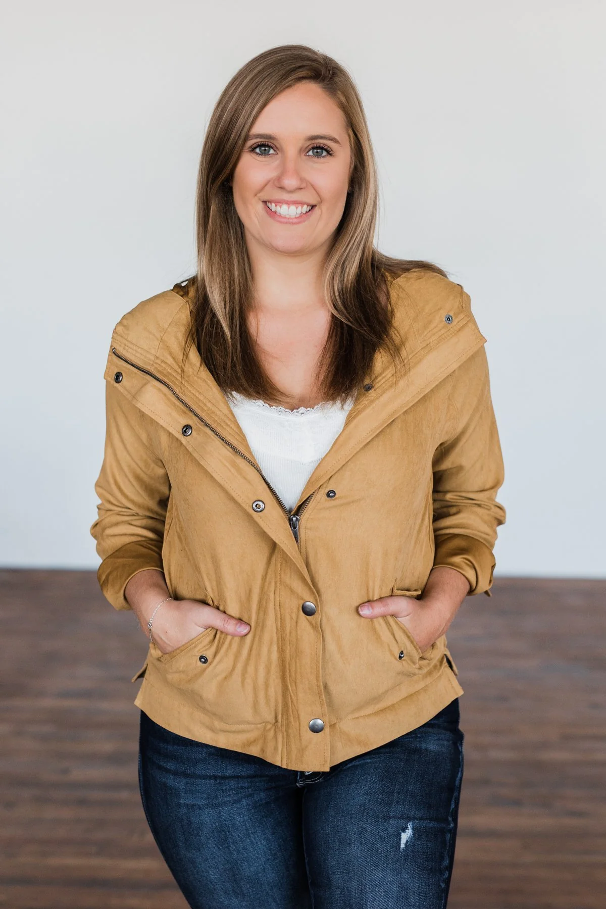 Comes To This Hooded Jacket- Camel - Image 6
