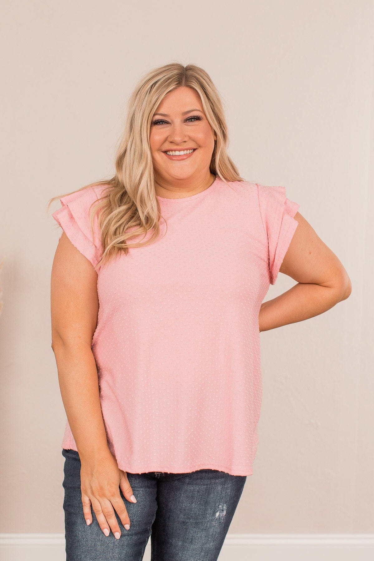 Comfortable In My Own Skin Top- Pink - Image 5