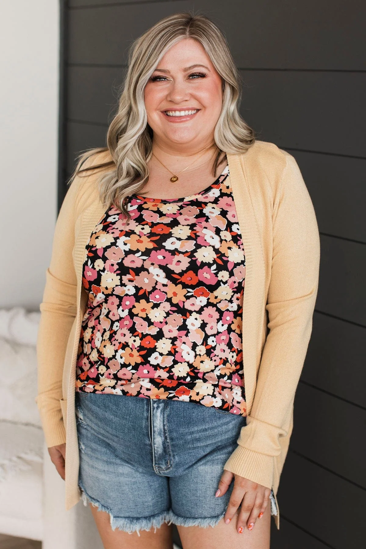 Comfortable With Myself Knit Cardigan- Dusty Yellow - Image 2