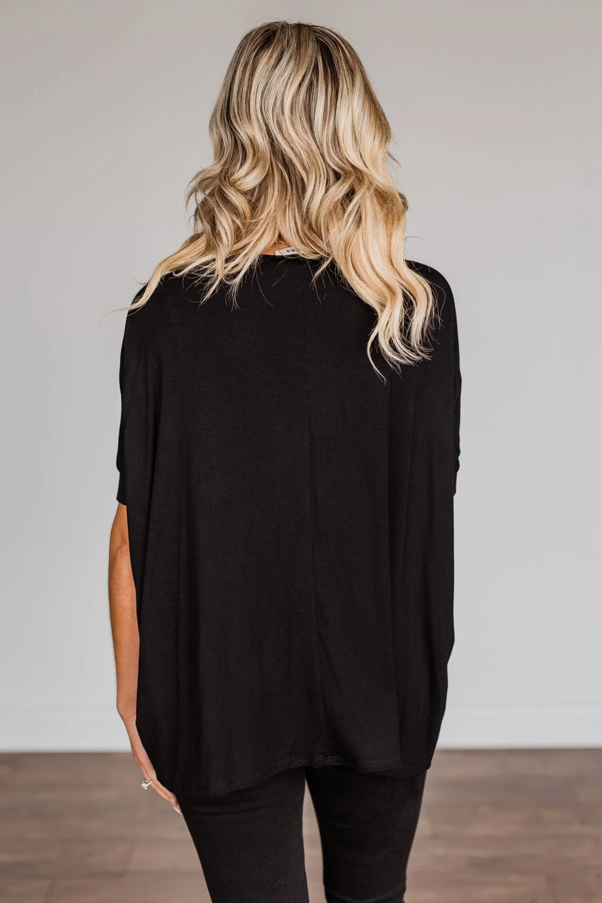 Comfy As Can Be Short Sleeve Top- Black - Image 15