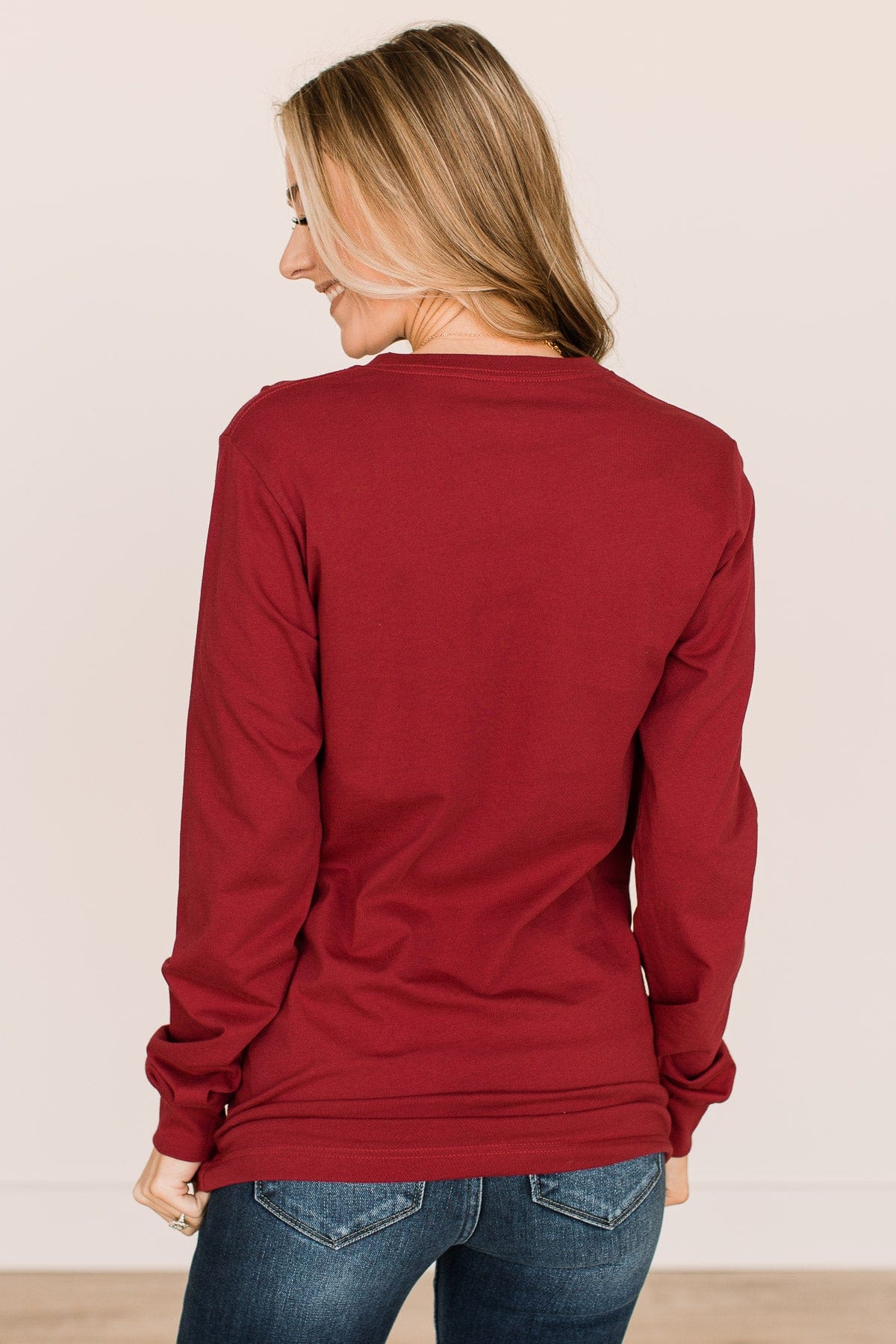 "Comfy & Cozy" Graphic Tee- Cardinal Red - Image 6