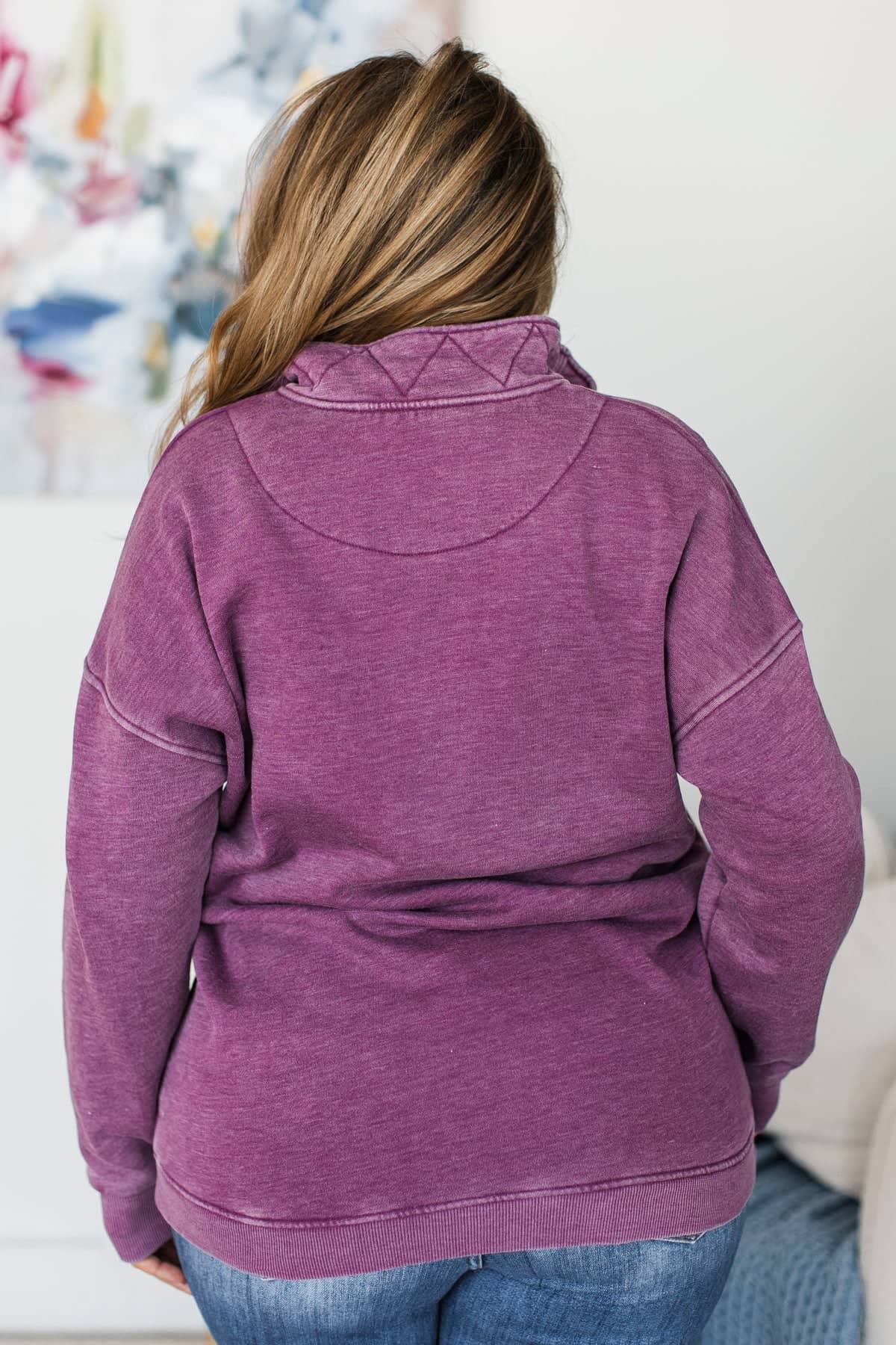Completely Mesmerized Lightweight Pullover- Purple - Image 6
