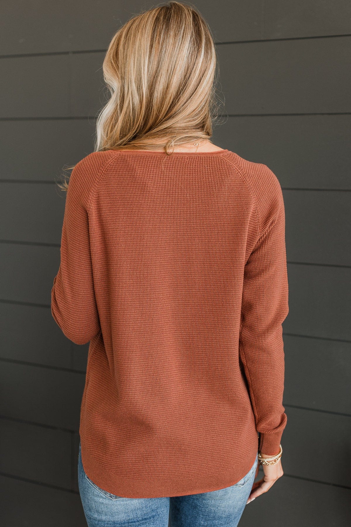 Confidence Boost Knit Sweater- Copper - Image 7