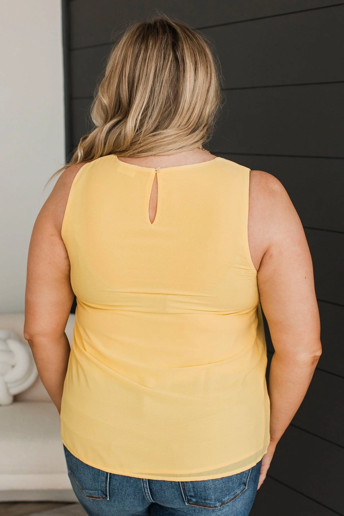 Confident Personality Tank Top- Yellow - Image 7