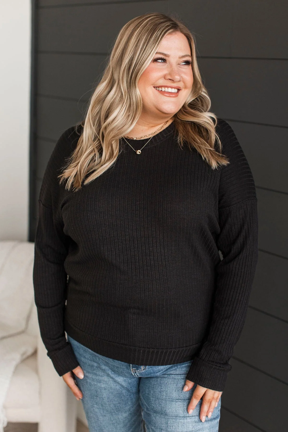 Considerably Cute Pullover Top- Black - Image 2