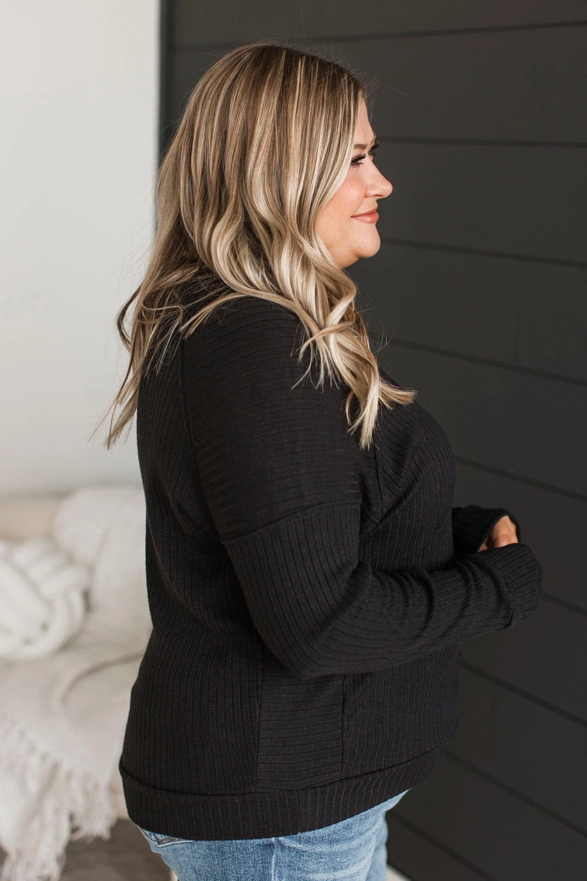 Considerably Cute Pullover Top- Black - Image 6