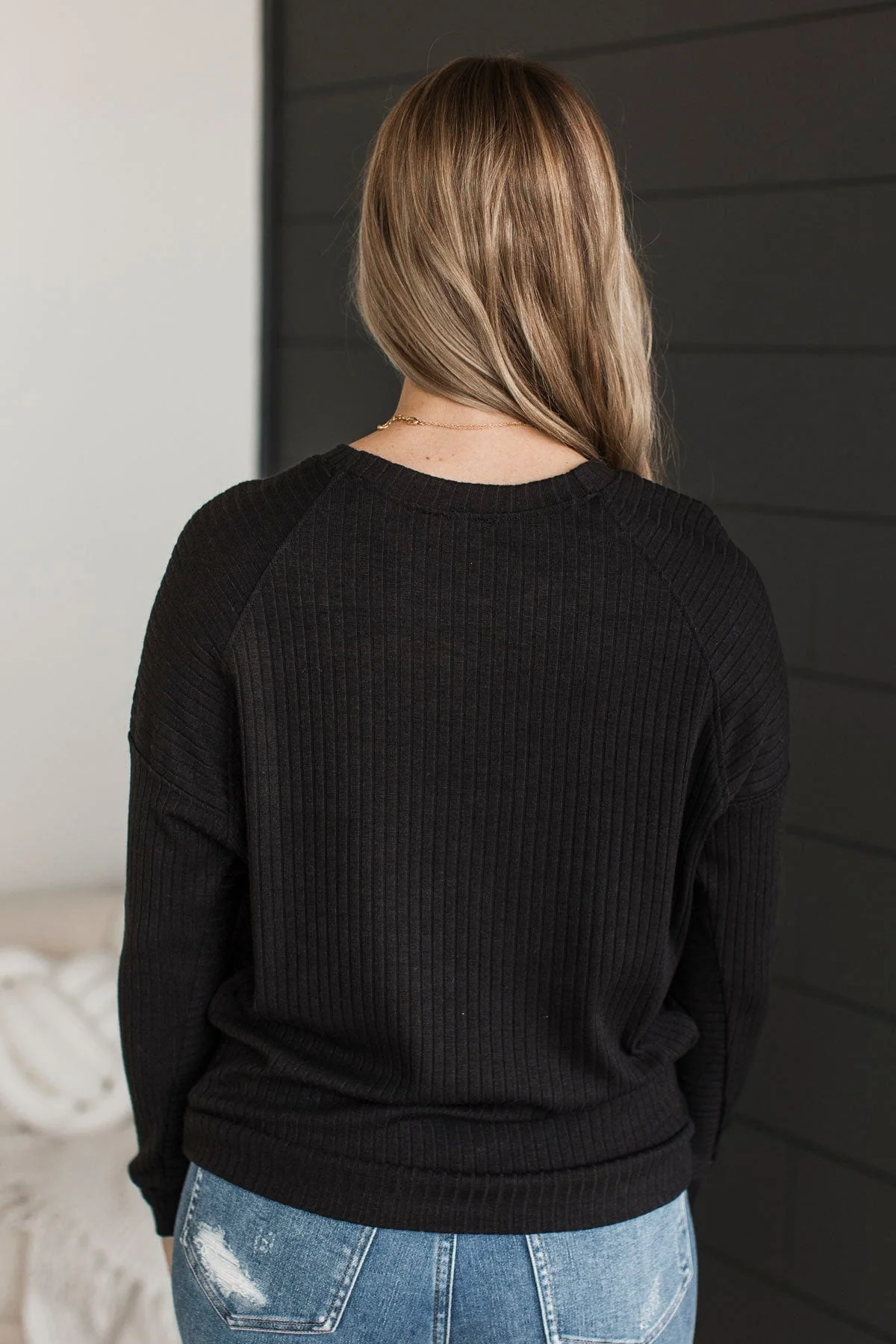Considerably Cute Pullover Top- Black - Image 7