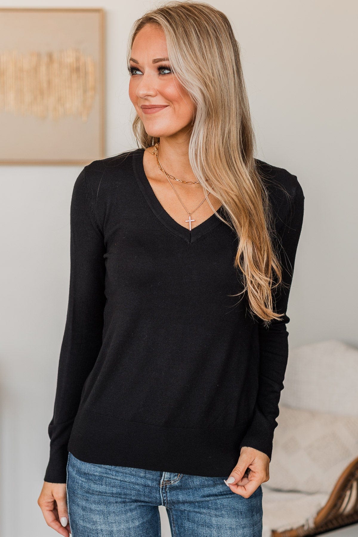Copy That Knit Sweater- Black - Image 2