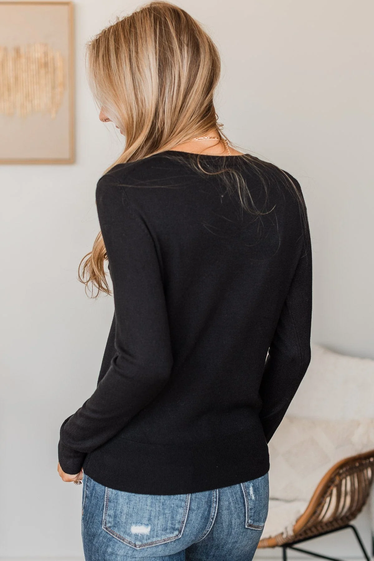 Copy That Knit Sweater- Black - Image 6