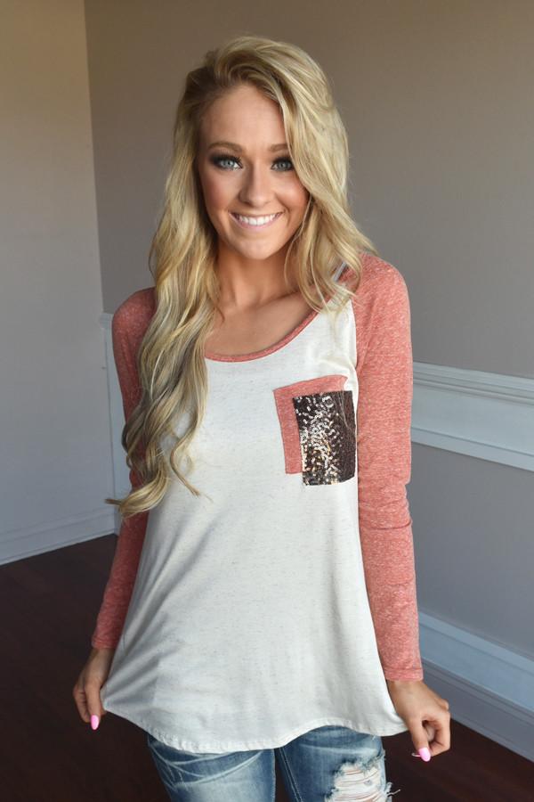 Coral Glam Top - Image 3