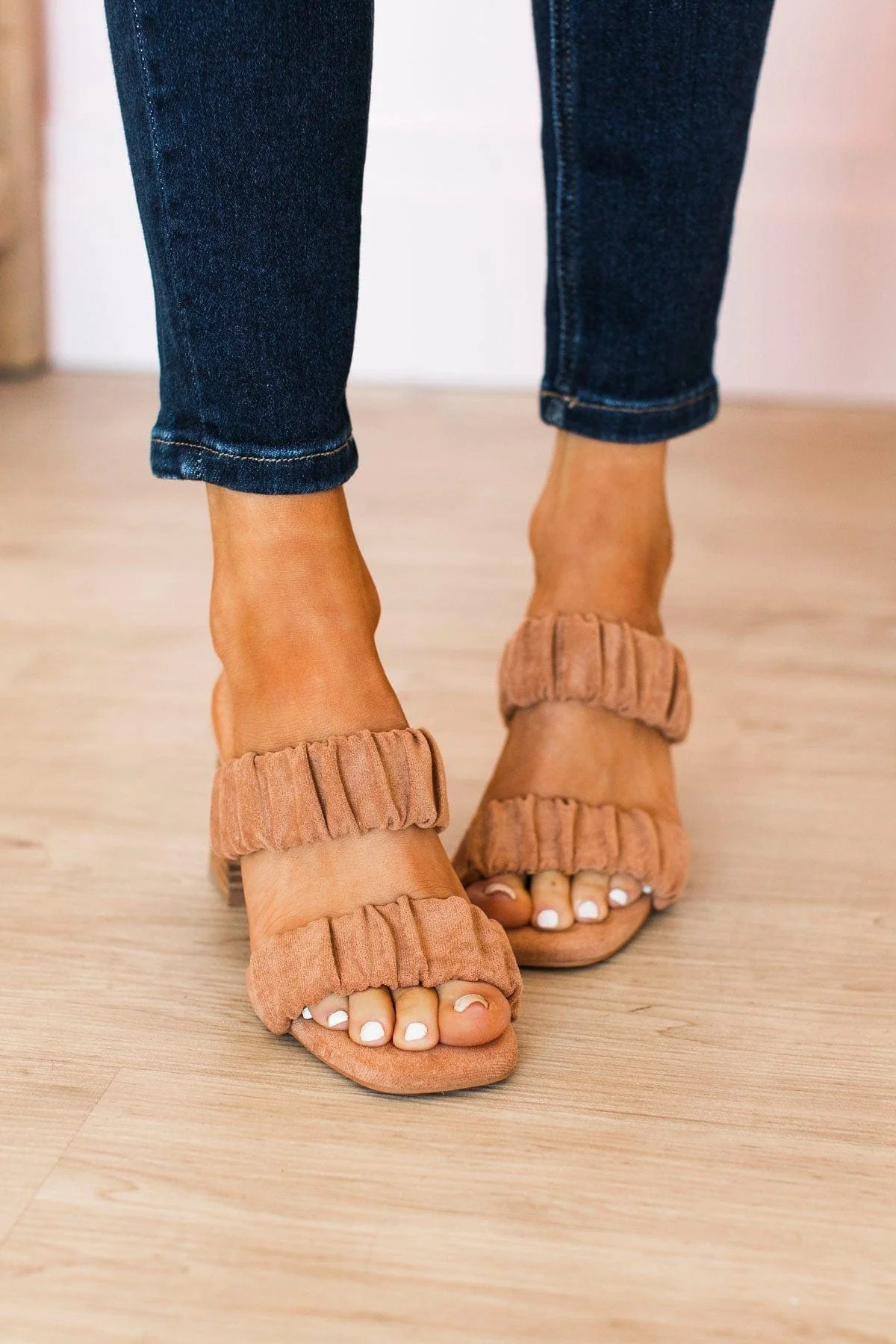 Corky's Tropic Like It's Hot Heels- Camel Suede - Image 2