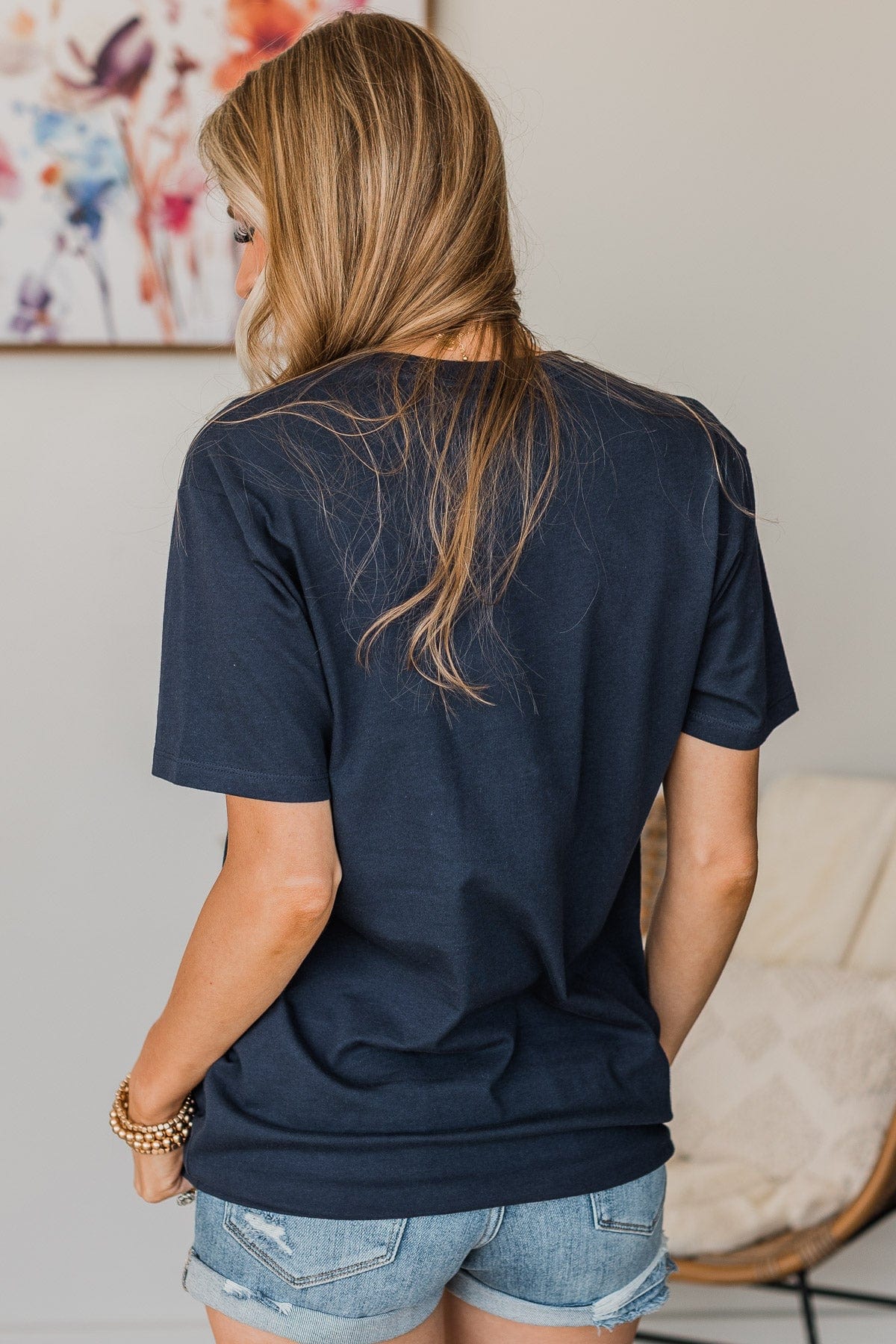 "Country Roads" Graphic Tee- Dark Navy - Image 7
