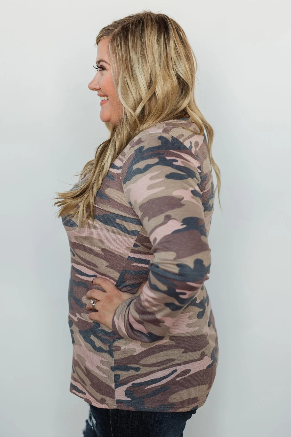 Covered in Camo 5-Button Henley Top - Image 11