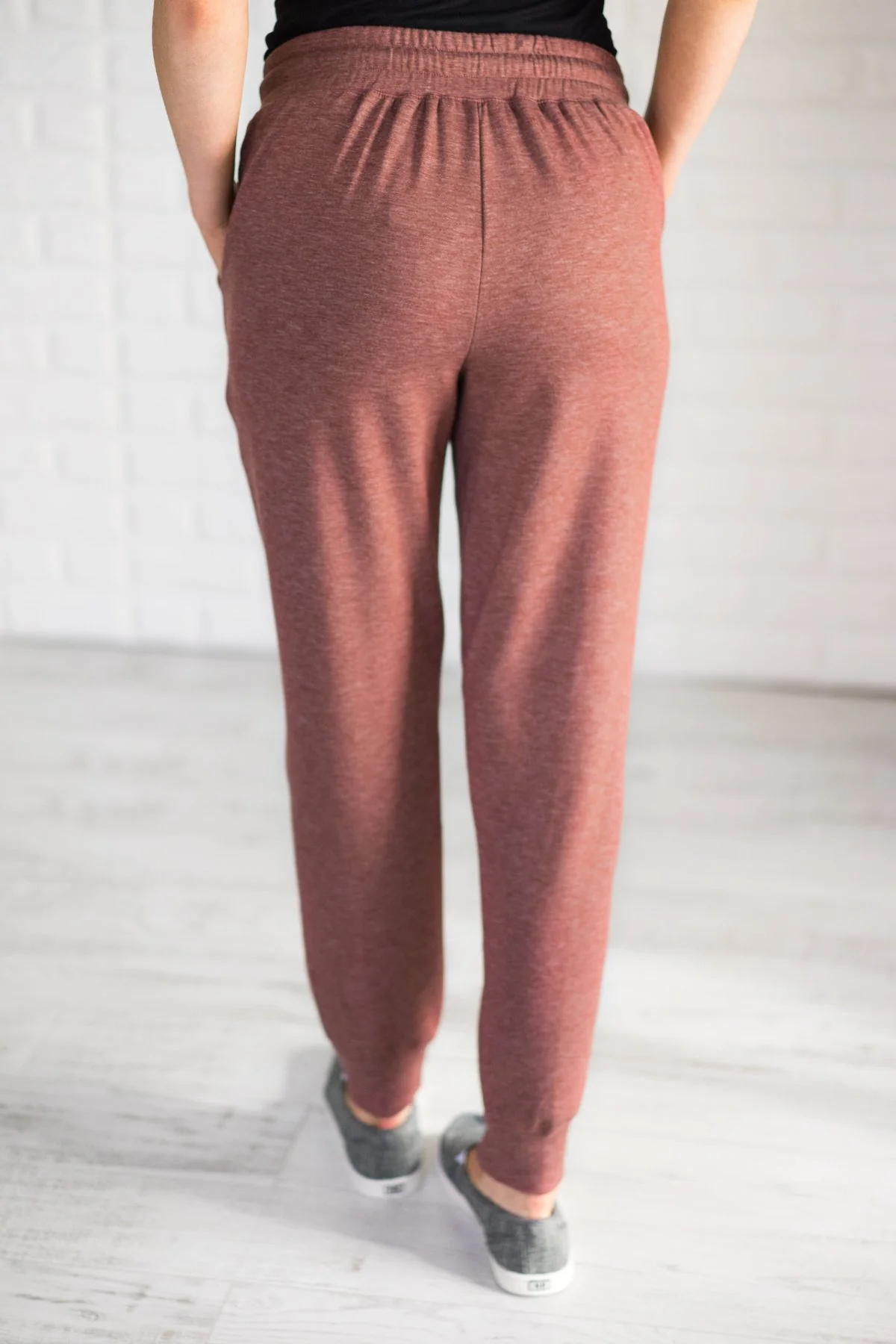 Coziest Joggers Ever ~ Rust Red - Image 4