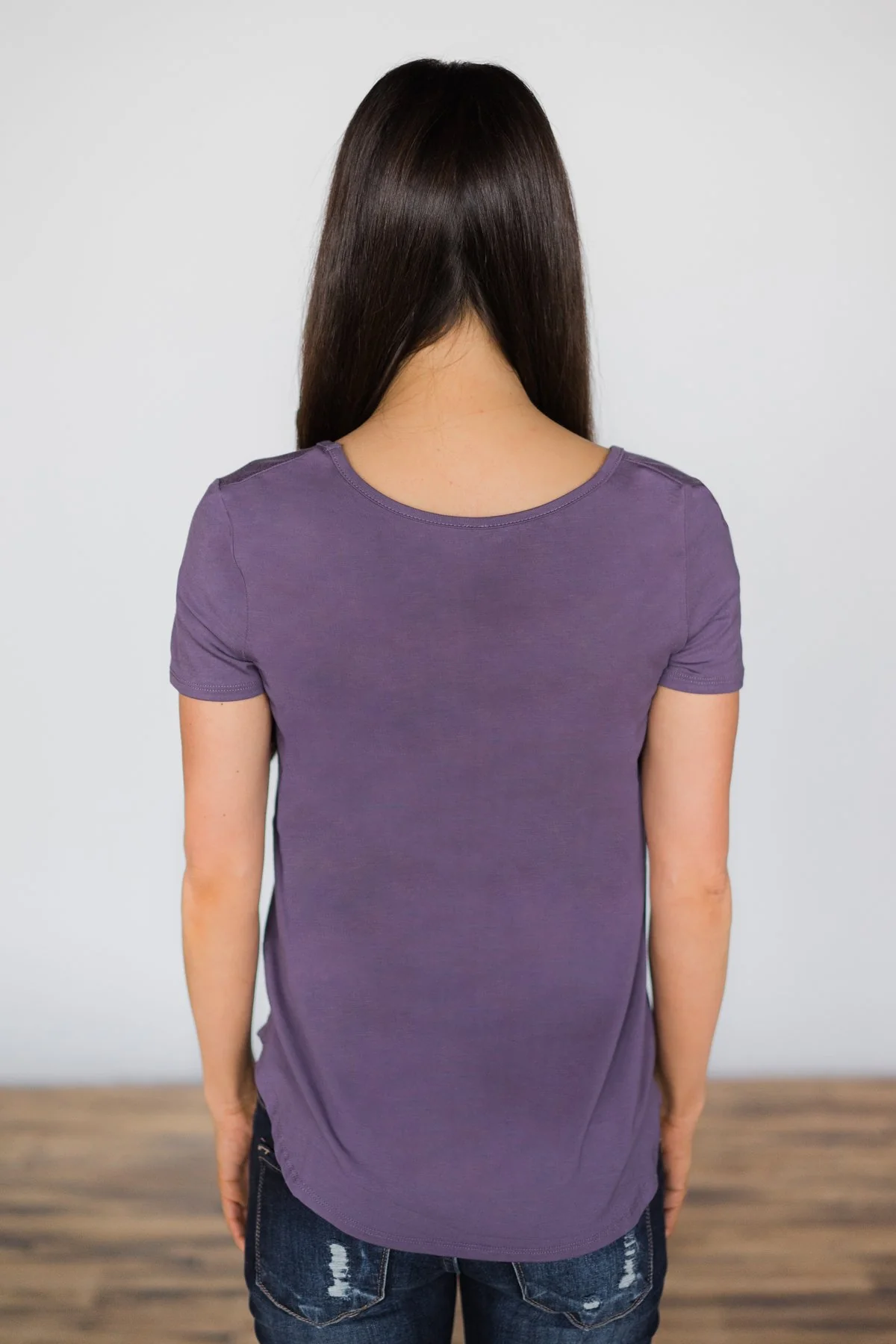 Cross the Line Top ~ Royal Purple - Image 5