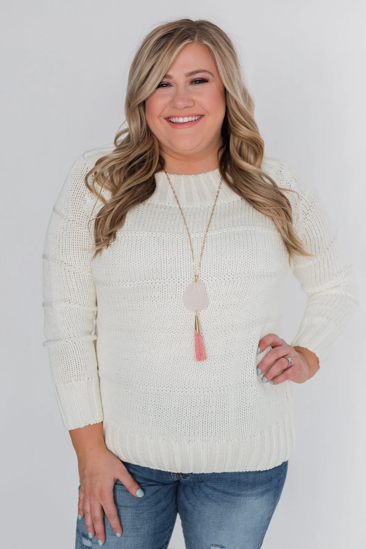 Cuddle Me Close Knitted Sweater- Ivory