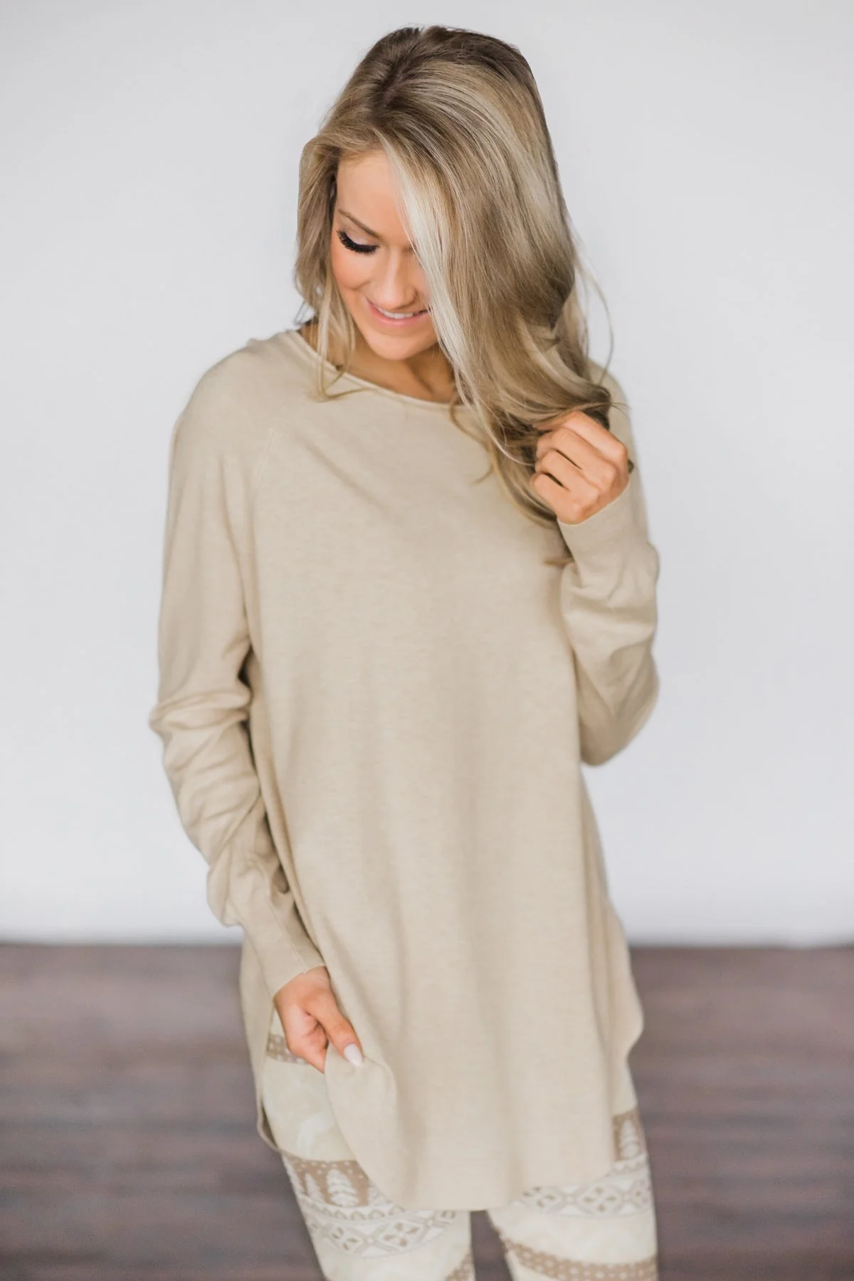Cuddle Up Sweater - Nude