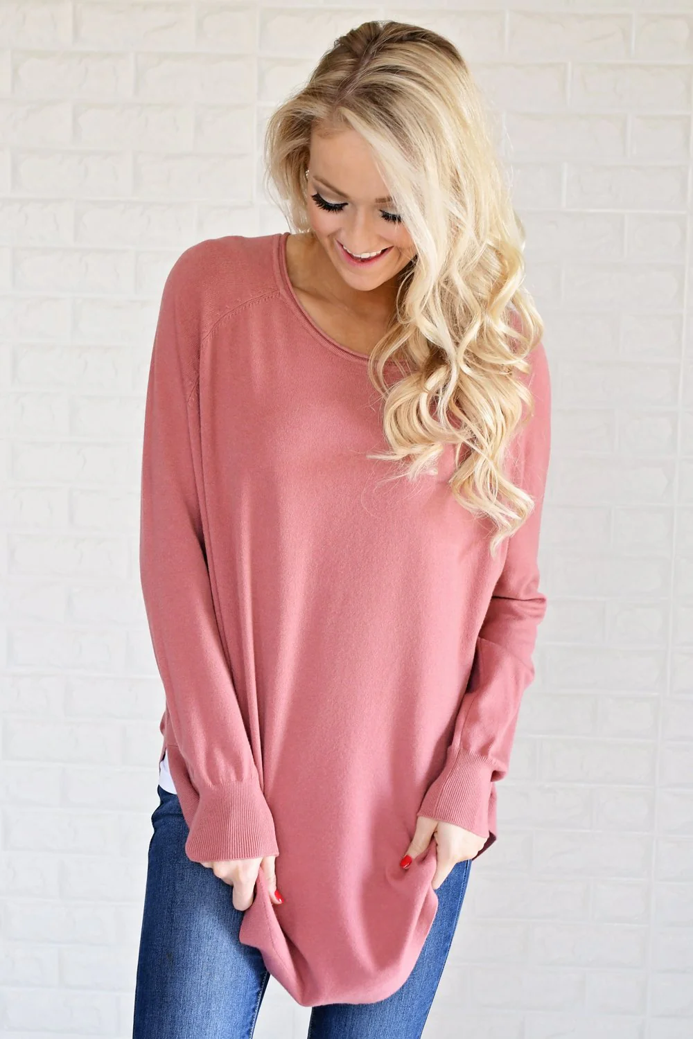 Cuddle Up Sweater ~ Soft Rose - Image 3