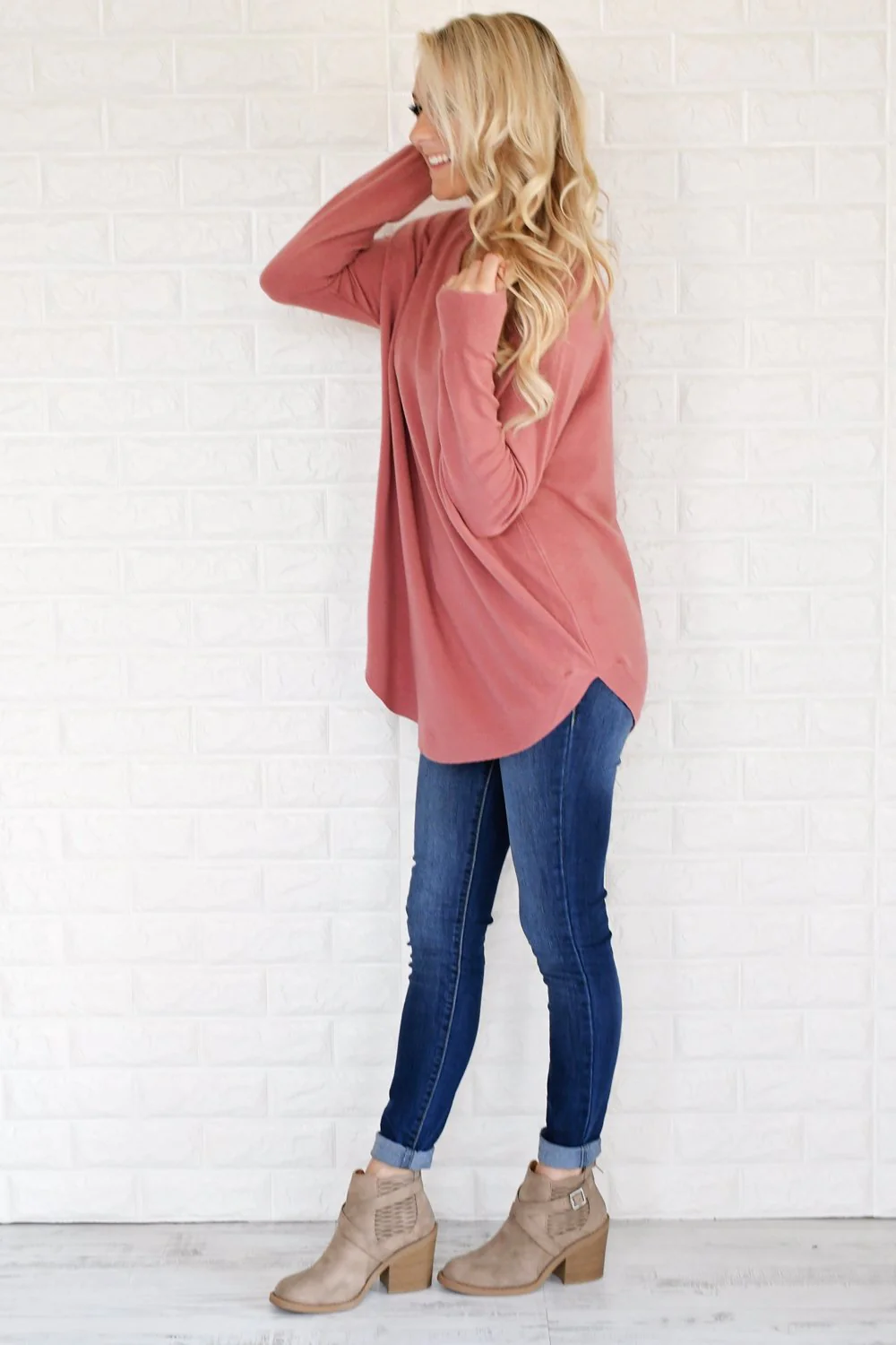 Cuddle Up Sweater ~ Soft Rose - Image 6