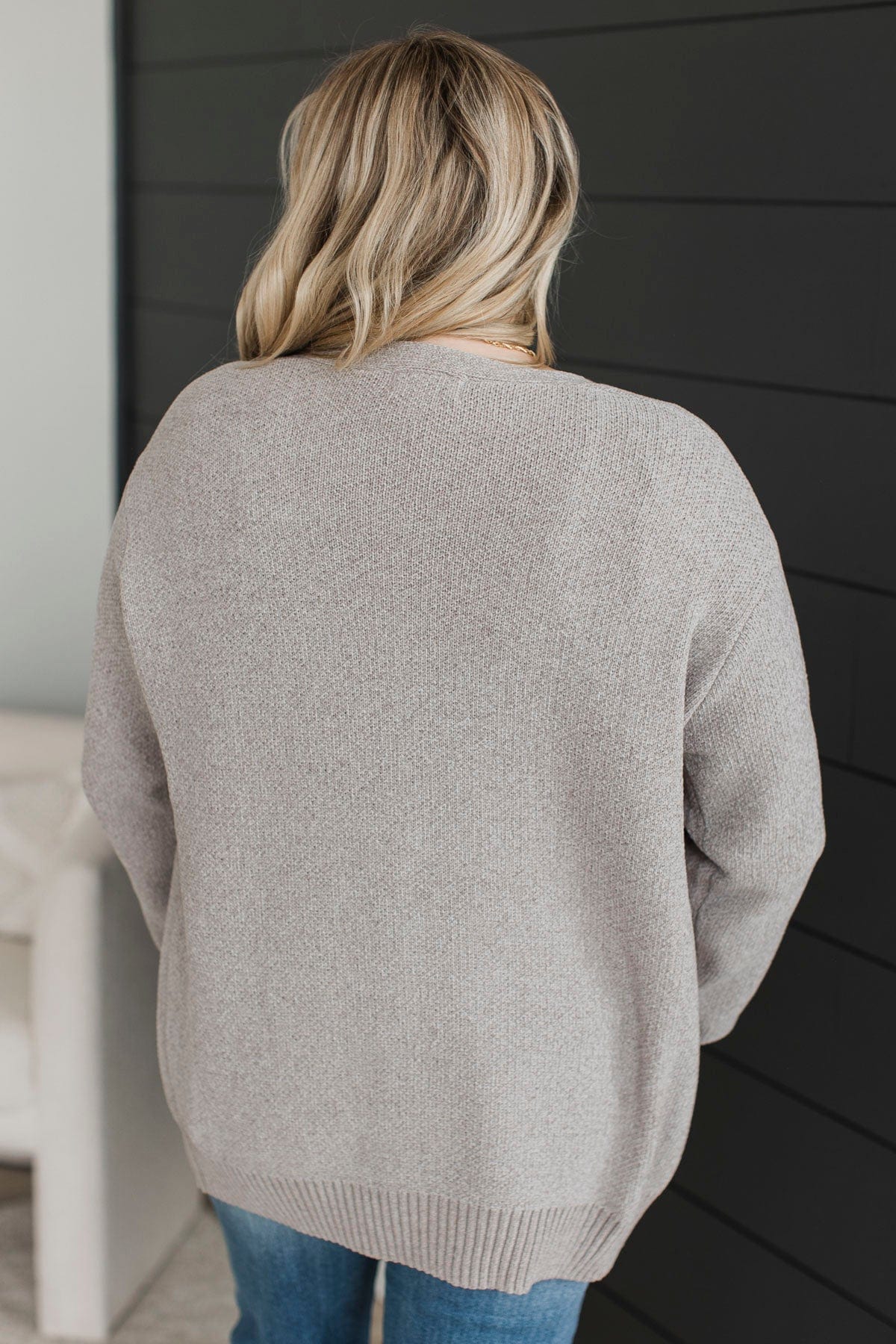 Cuddle Up To You Knit Cardigan- Light Mocha - Image 8