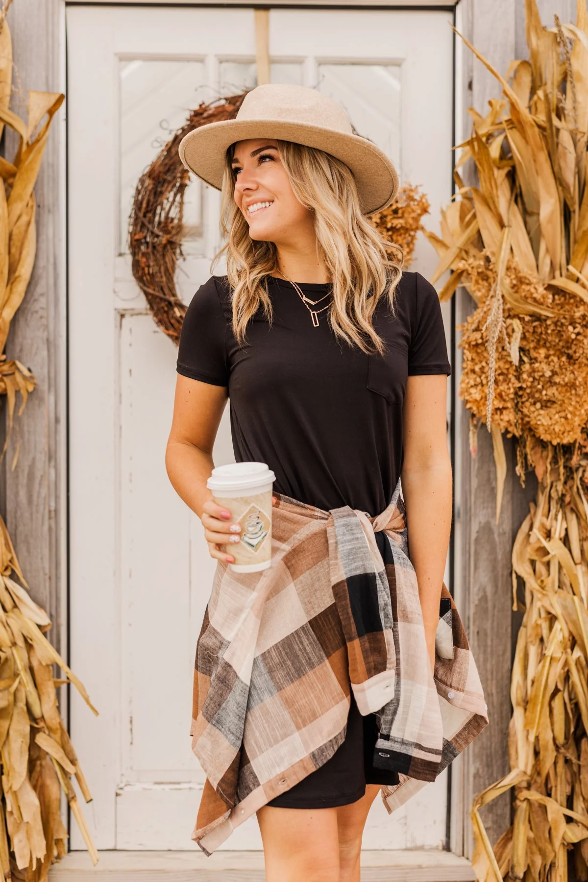Cute & Comfy Pocket Dress- Black - Image 6