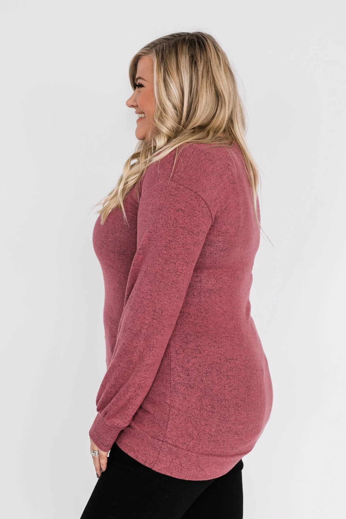 Dance The Day Away Criss Cross Top- Mauve - Image 8