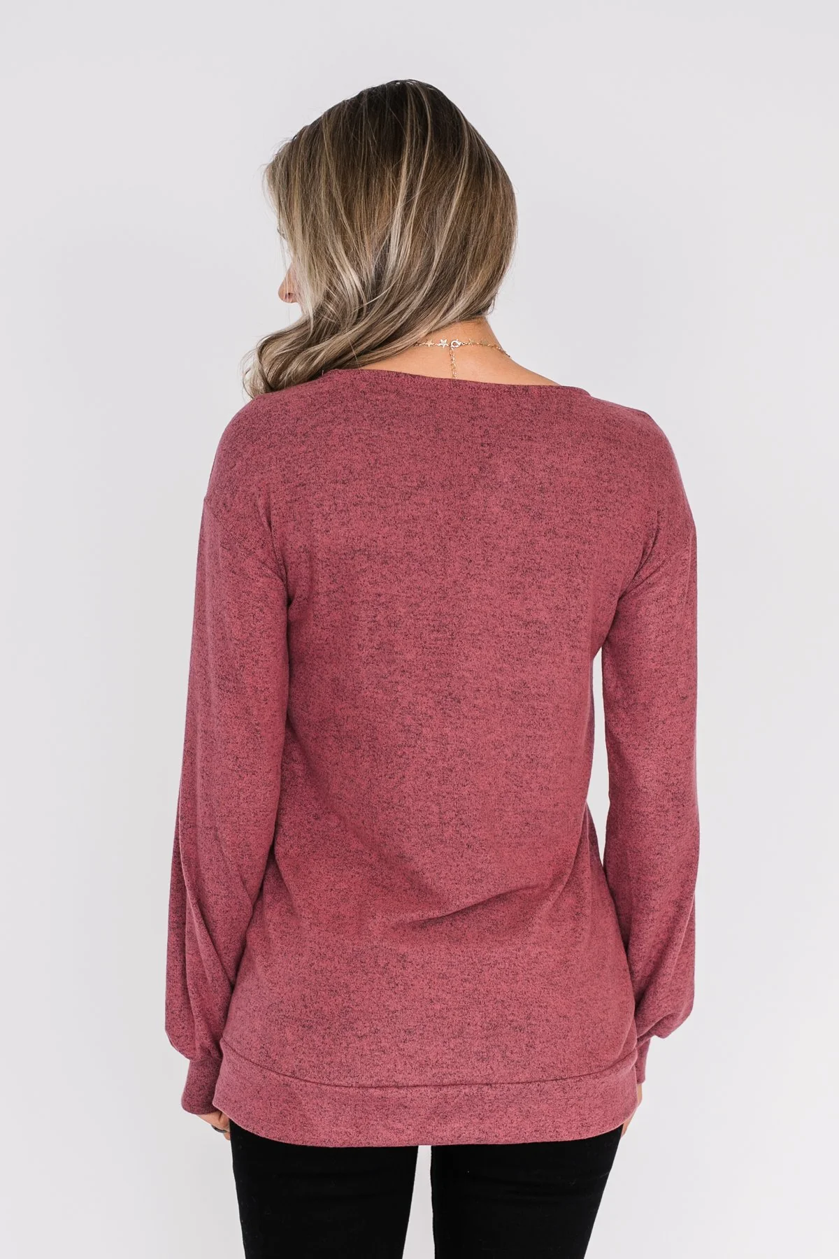 Dance The Day Away Criss Cross Top- Mauve - Image 9