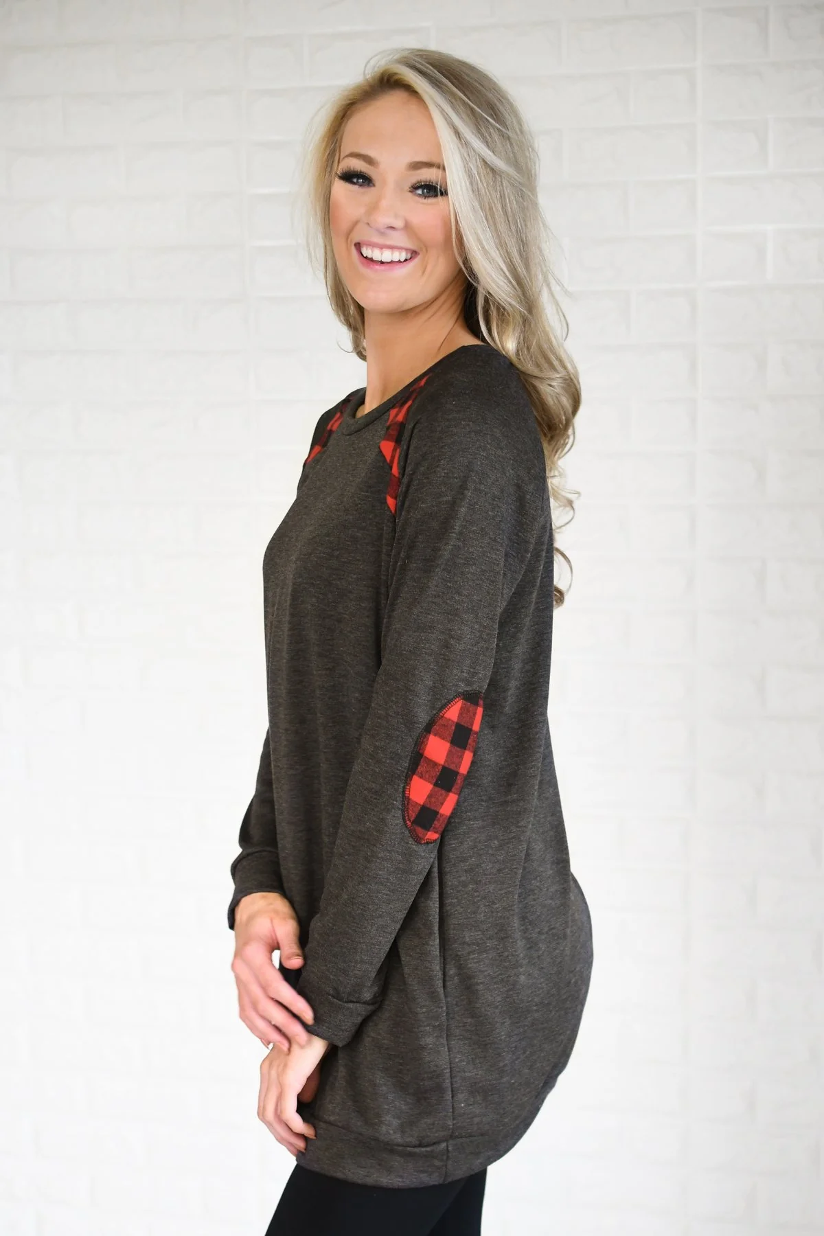 Dance to My Song Charcoal Tunic Top - Image 4
