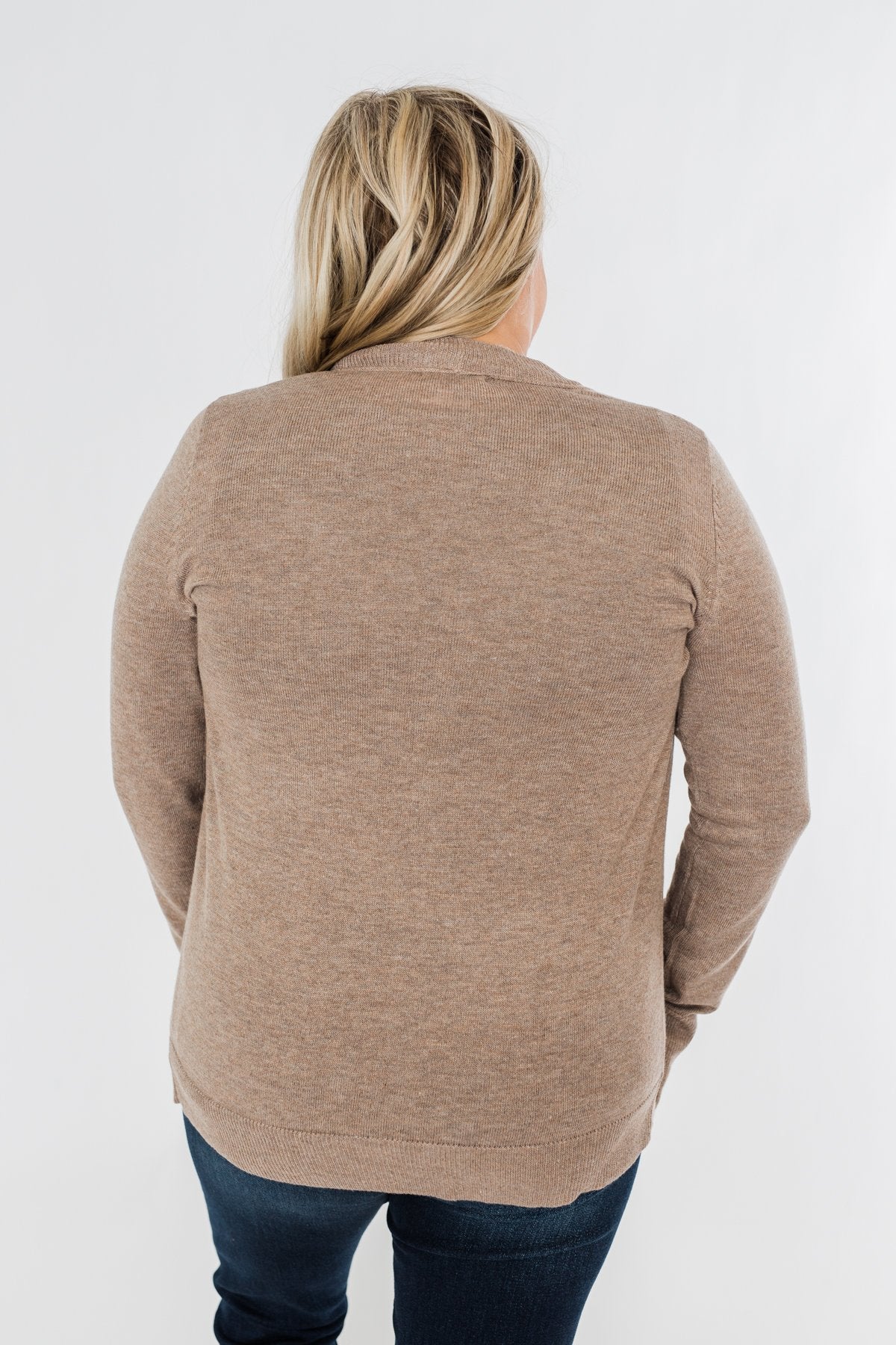Dance Under The Stars Lightweight Cardigan- Mocha - Image 10