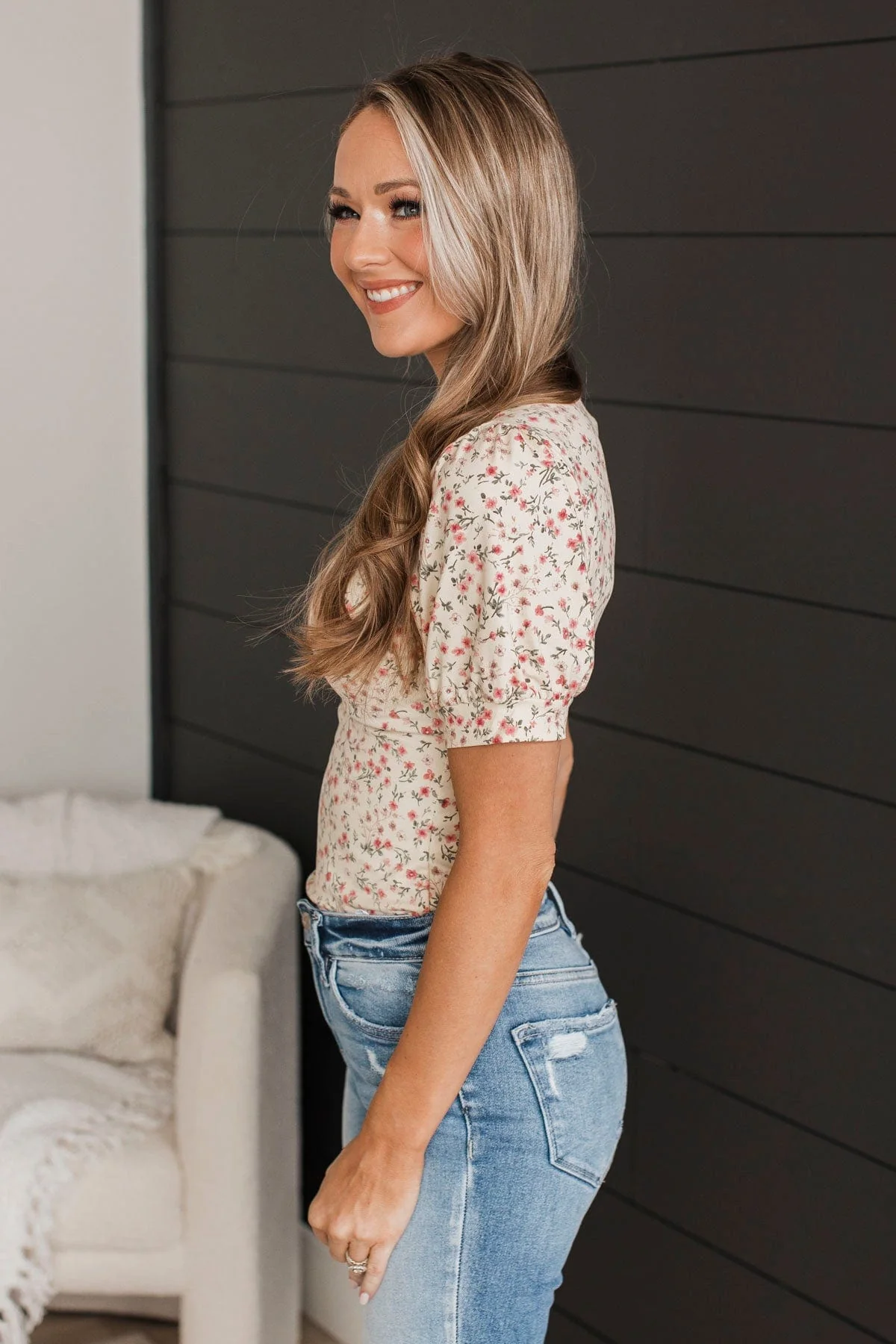 Dancing Queen Floral Bodysuit- Light Yellow - Image 5
