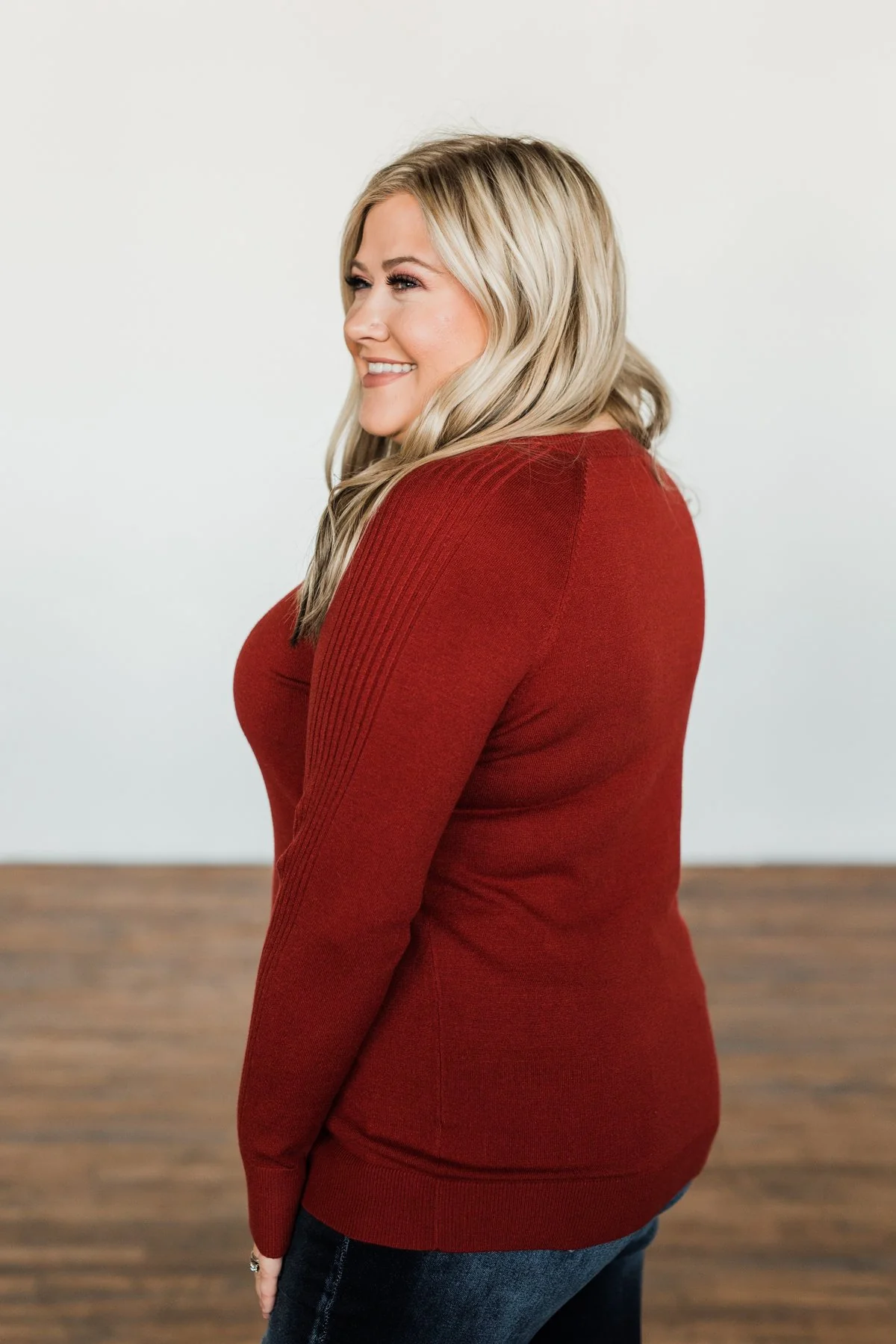 Darling Of Mine Knit Sweater- Crimson Red - Image 11