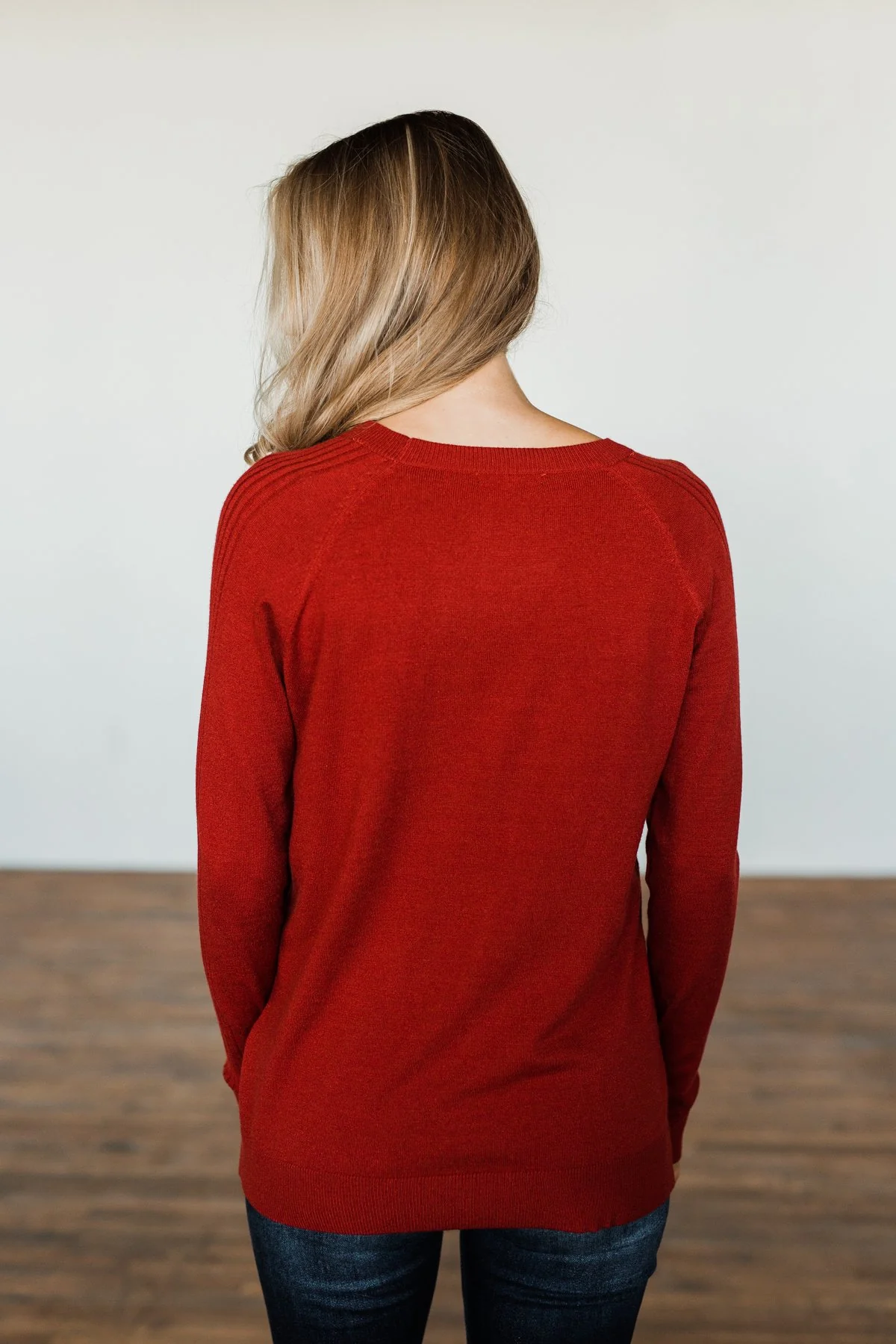 Darling Of Mine Knit Sweater- Crimson Red - Image 12