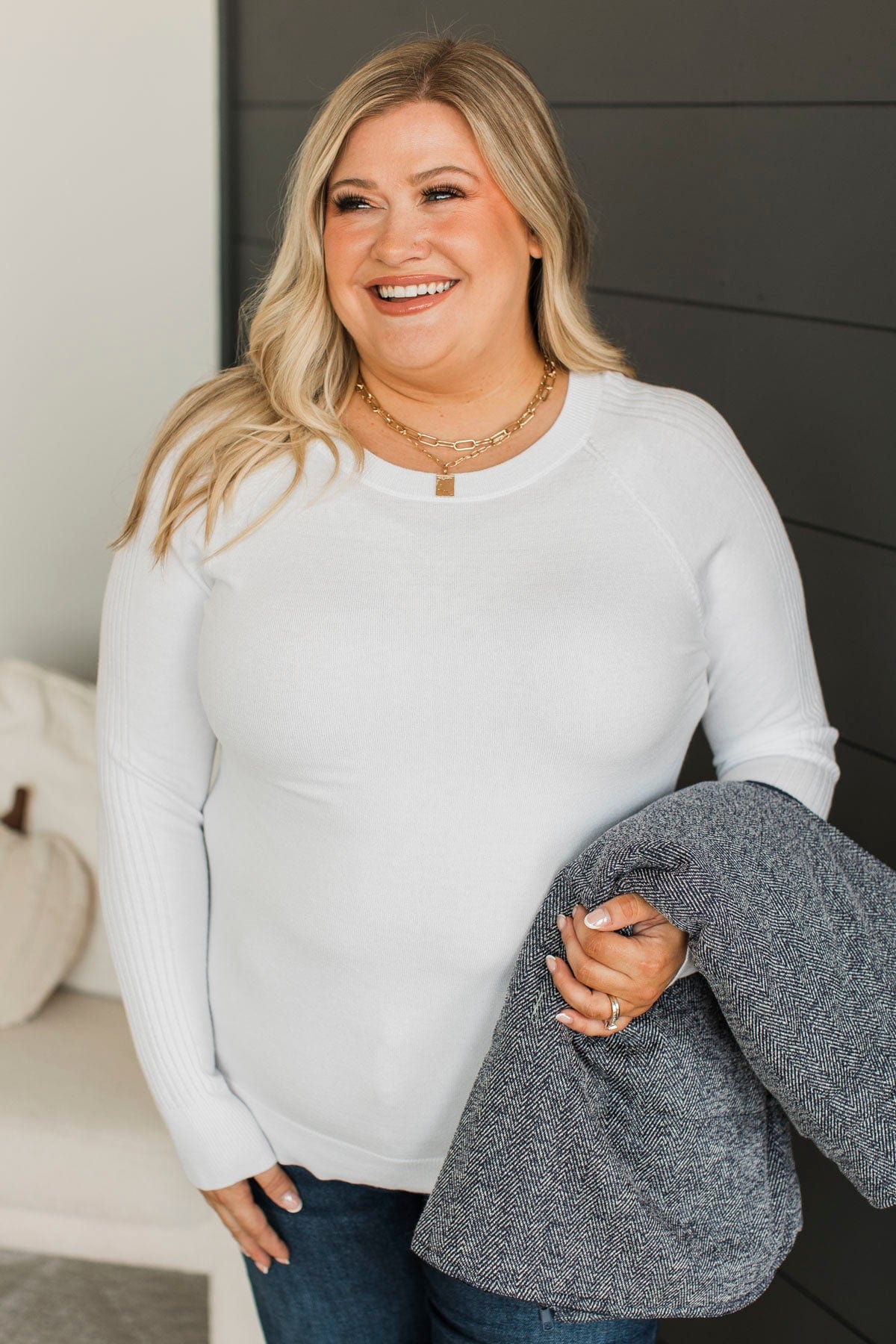 Darling Of Mine Knit Sweater- White - Image 4