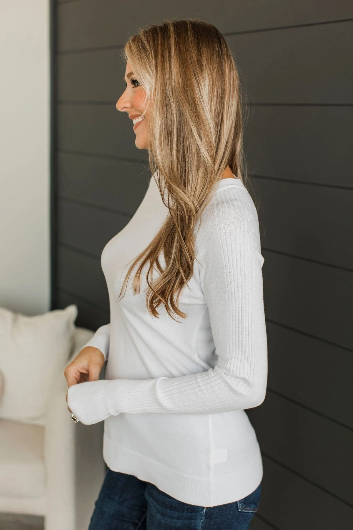 Darling Of Mine Knit Sweater- White - Image 5