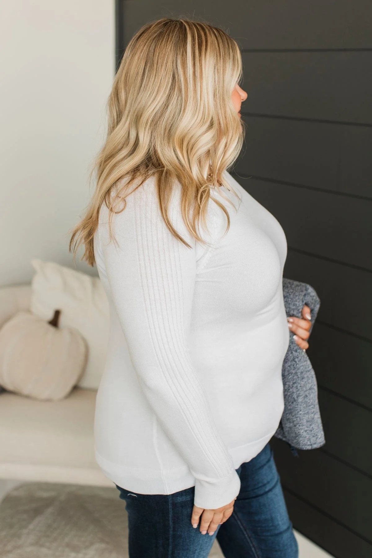 Darling Of Mine Knit Sweater- White - Image 6