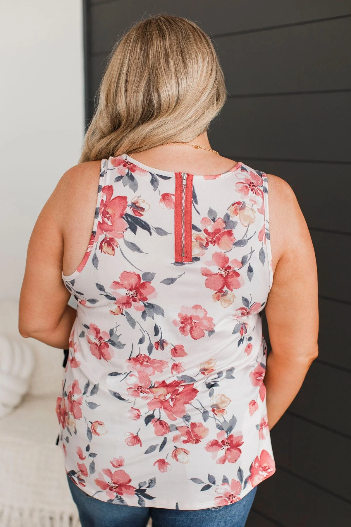 Day Dreams Of You Floral Tank Top- Pale Pink - Image 7