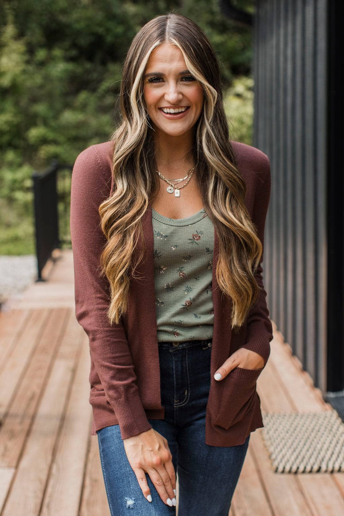 Days Like Today Floral Tank Top- Sage - Image 2