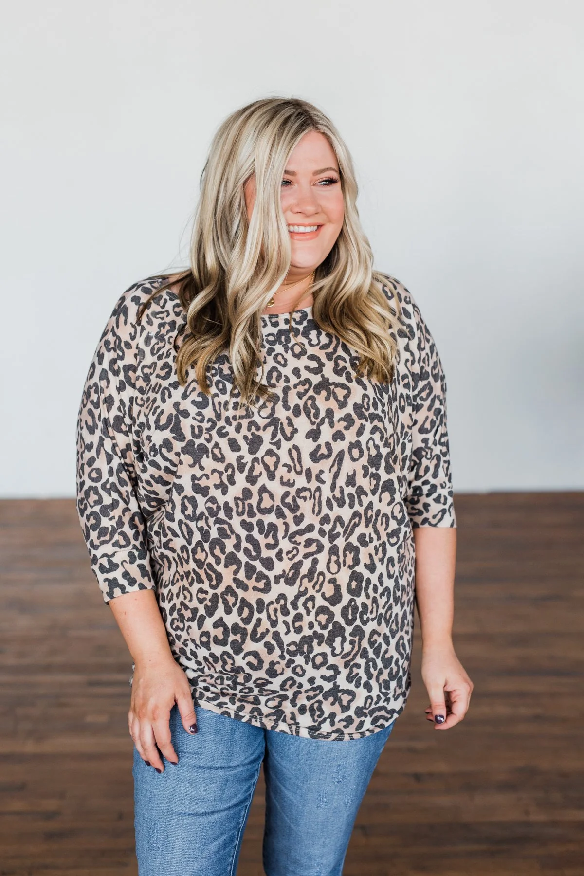 Days Of Adventure Dolman Sleeve Top- Neutral Leopard - Image 8